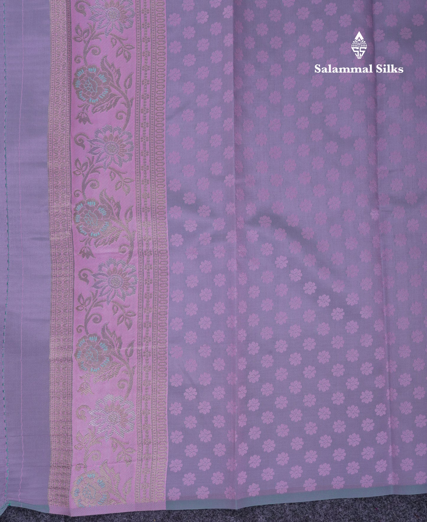 Beautiful Sapphire Blue Semi Silk Saree With Contrast Manthulir Green Fancy Border