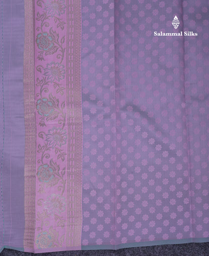 Beautiful Sapphire Blue Semi Silk Saree With Contrast Manthulir Green Fancy Border