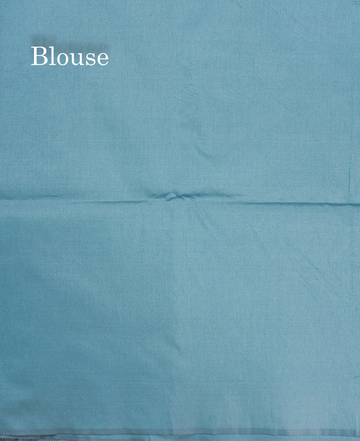 Beautiful Pastel Blue Cotton Mix Saree With Self Blouse