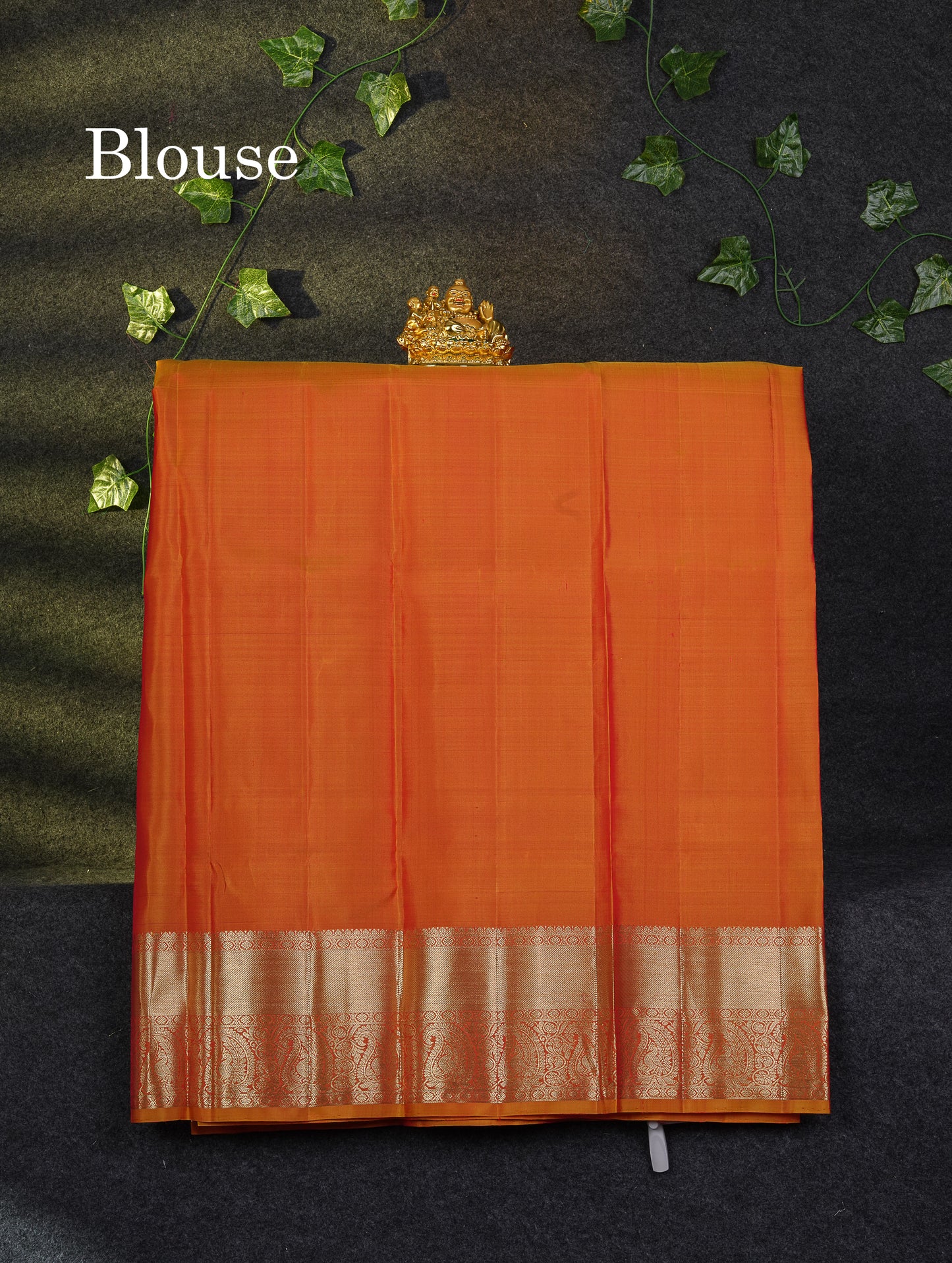 Beautiful Pure Silk Pattu Pavadai Checks With Butta (Violet) With Contrast Olive Mustard Yellow Blouse 36"