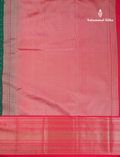 Beautiful Ramar Blue Semi Silk Saree With Contrast Chilly Red Traditional Evening Morning Border