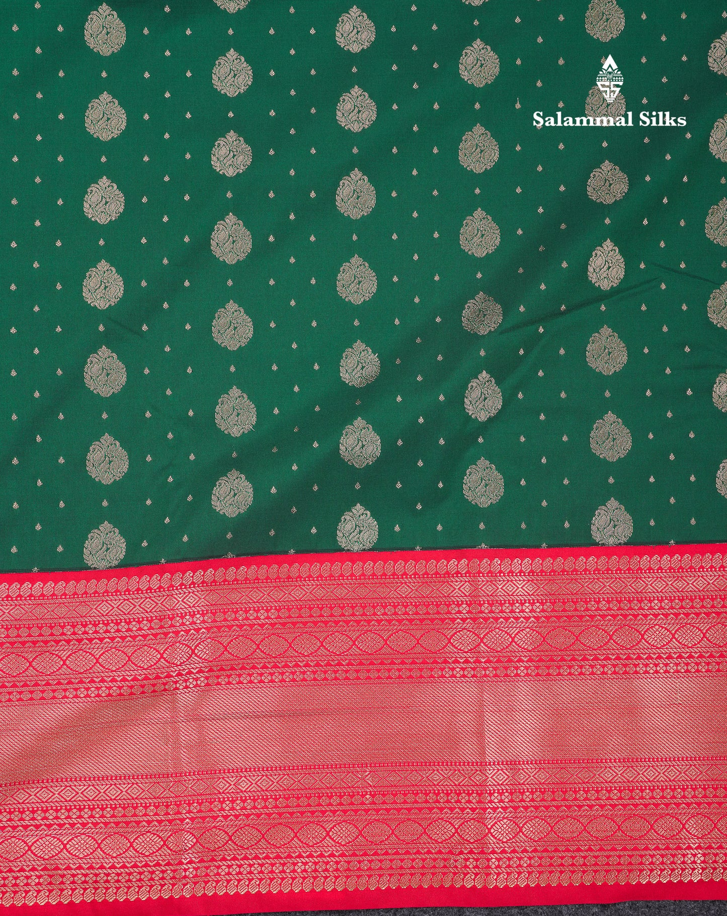 Beautiful Ramar Blue Semi Silk Saree With Contrast Chilly Red Traditional Evening Morning Border