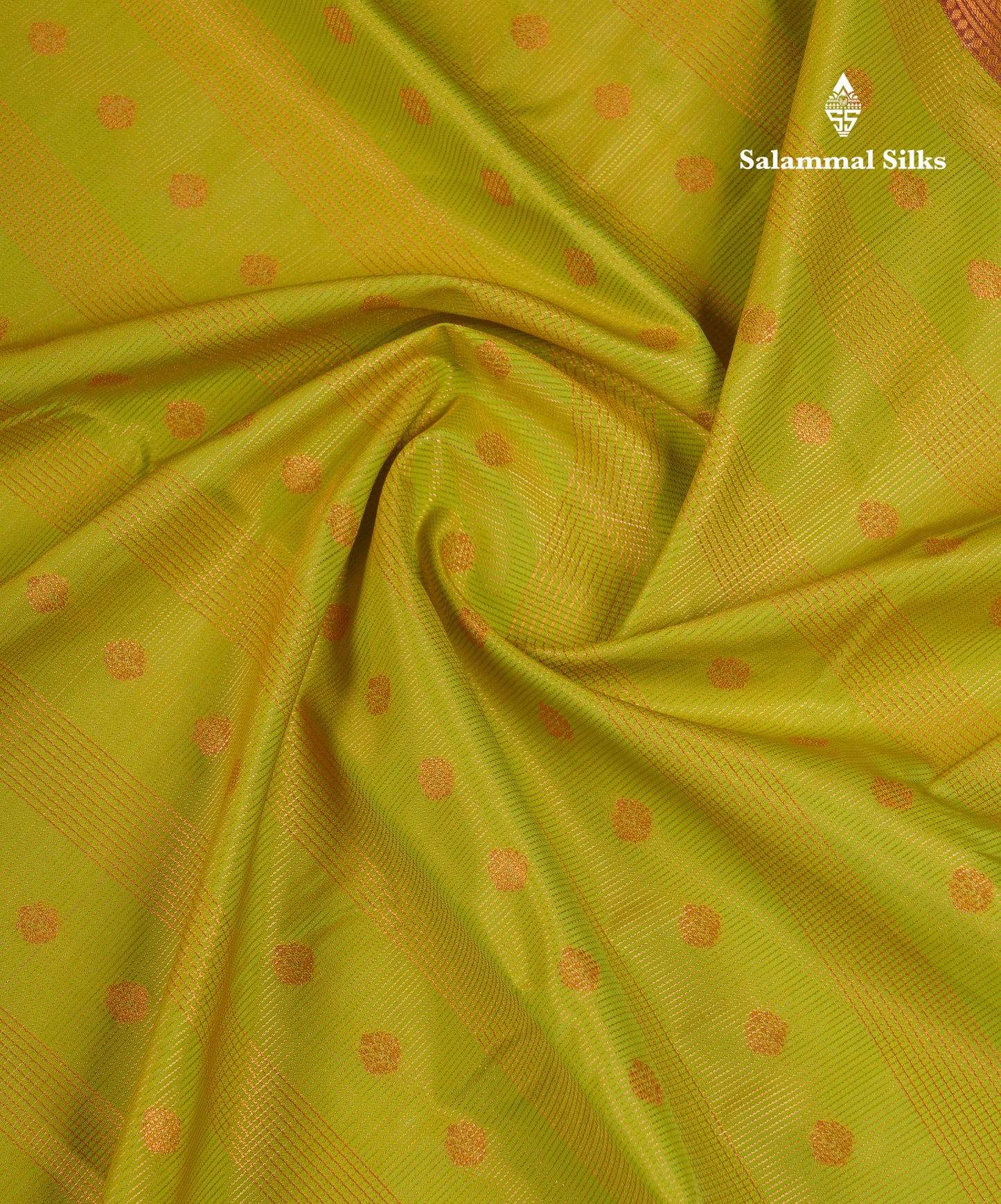 Beautiful Parrot Green Semi Silk Saree With Contrast Dark Purple Traditional Border