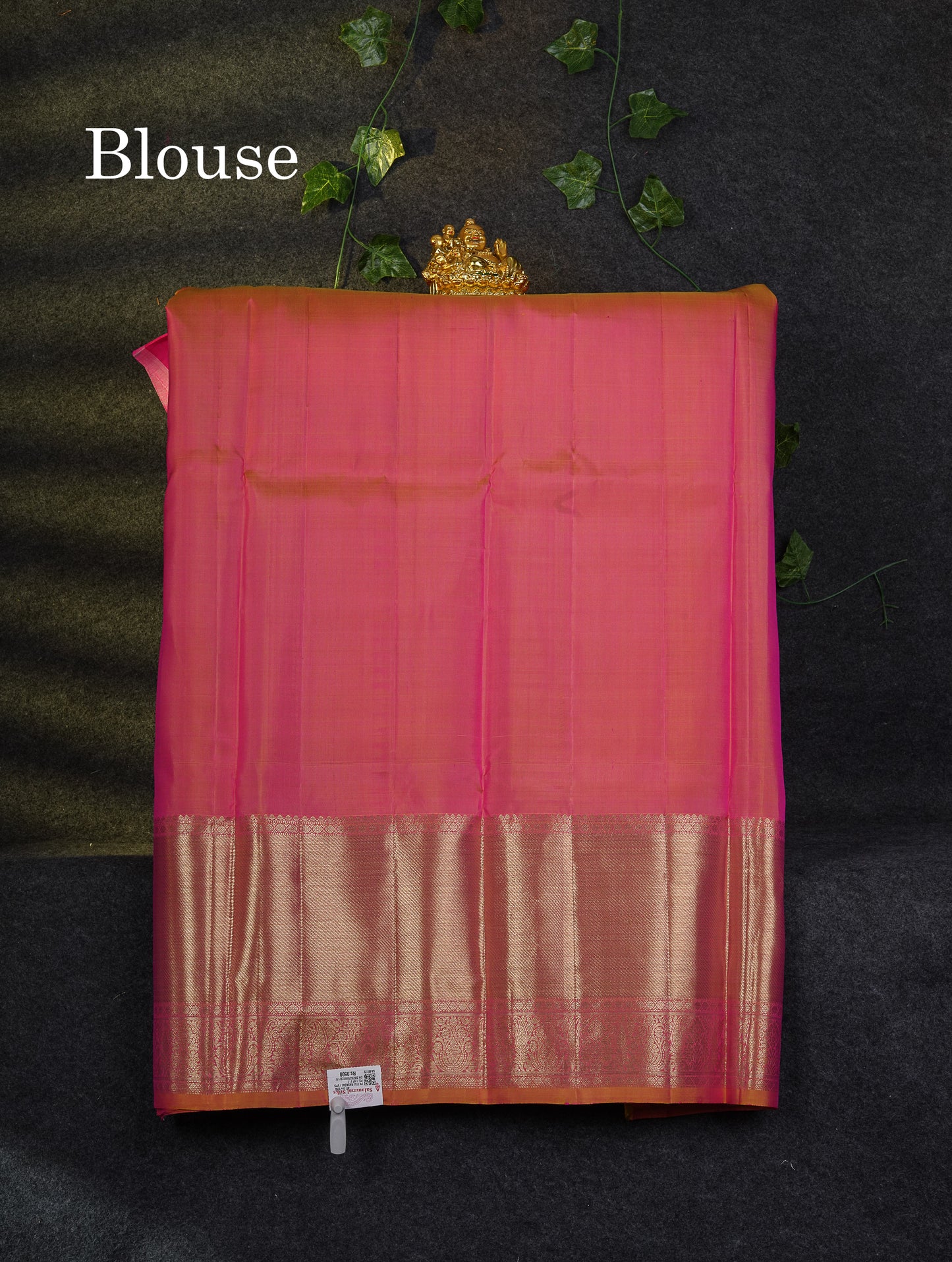 Beautiful Pure Silk Pattu Pavadai (Mehandi Green) With Contrast Light Pink Blouse 45"
