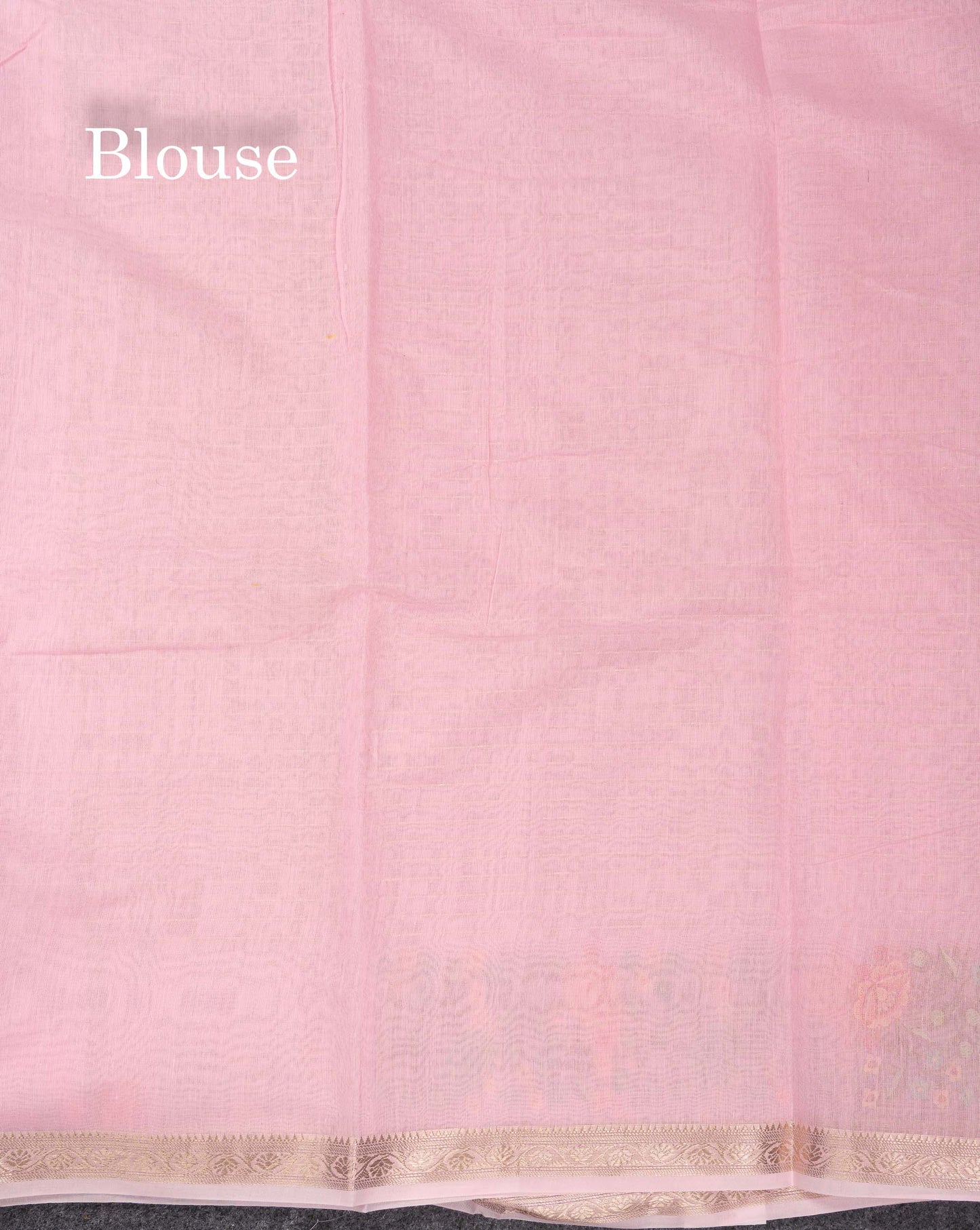 Beautiful Pastel Blue Zari Lines Cotton Mix Fancy Saree With Embroidery Floral Design & Small Zari Border