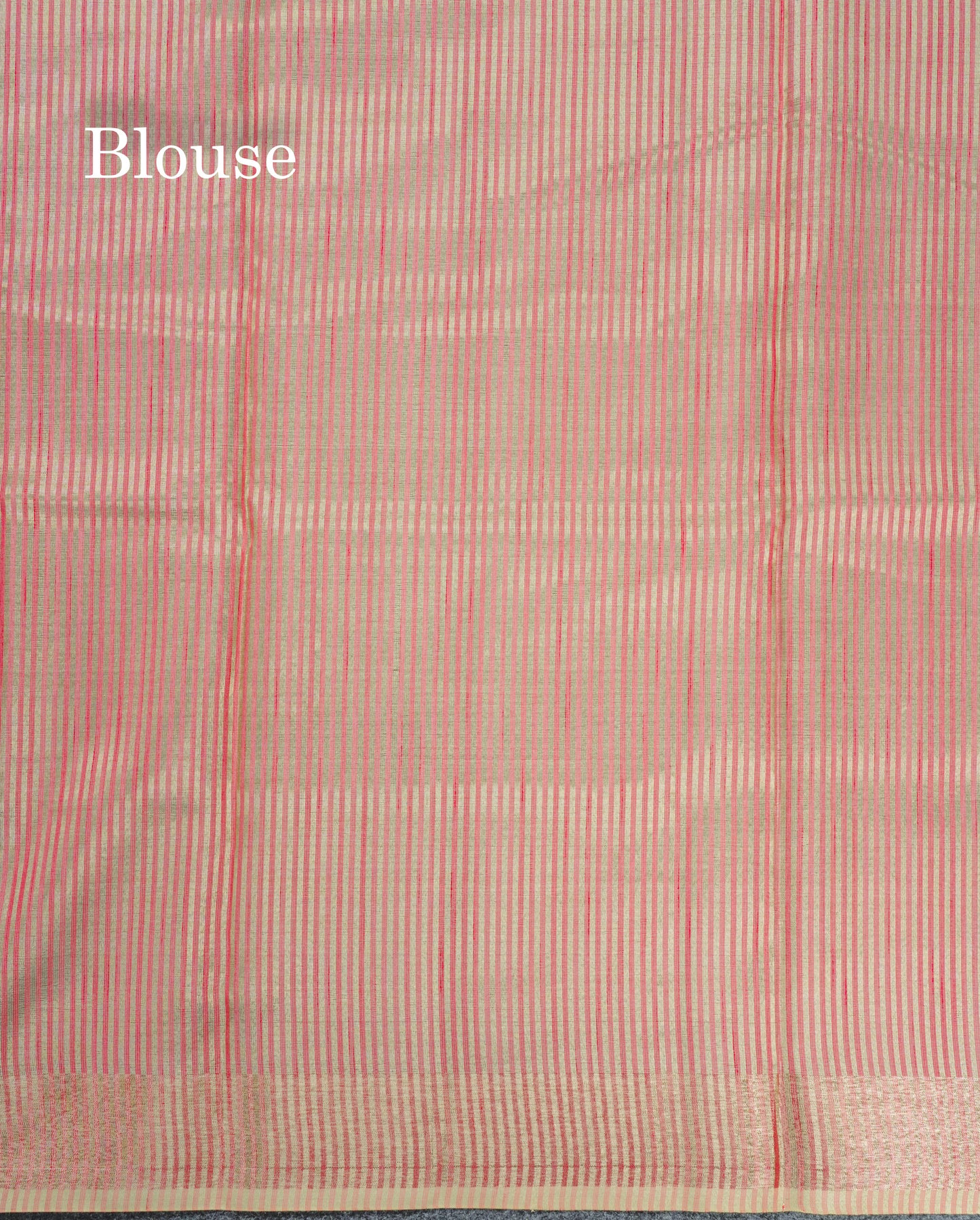 Elaichi Green Printed Cotton Mix Saree With Small Tissue Border