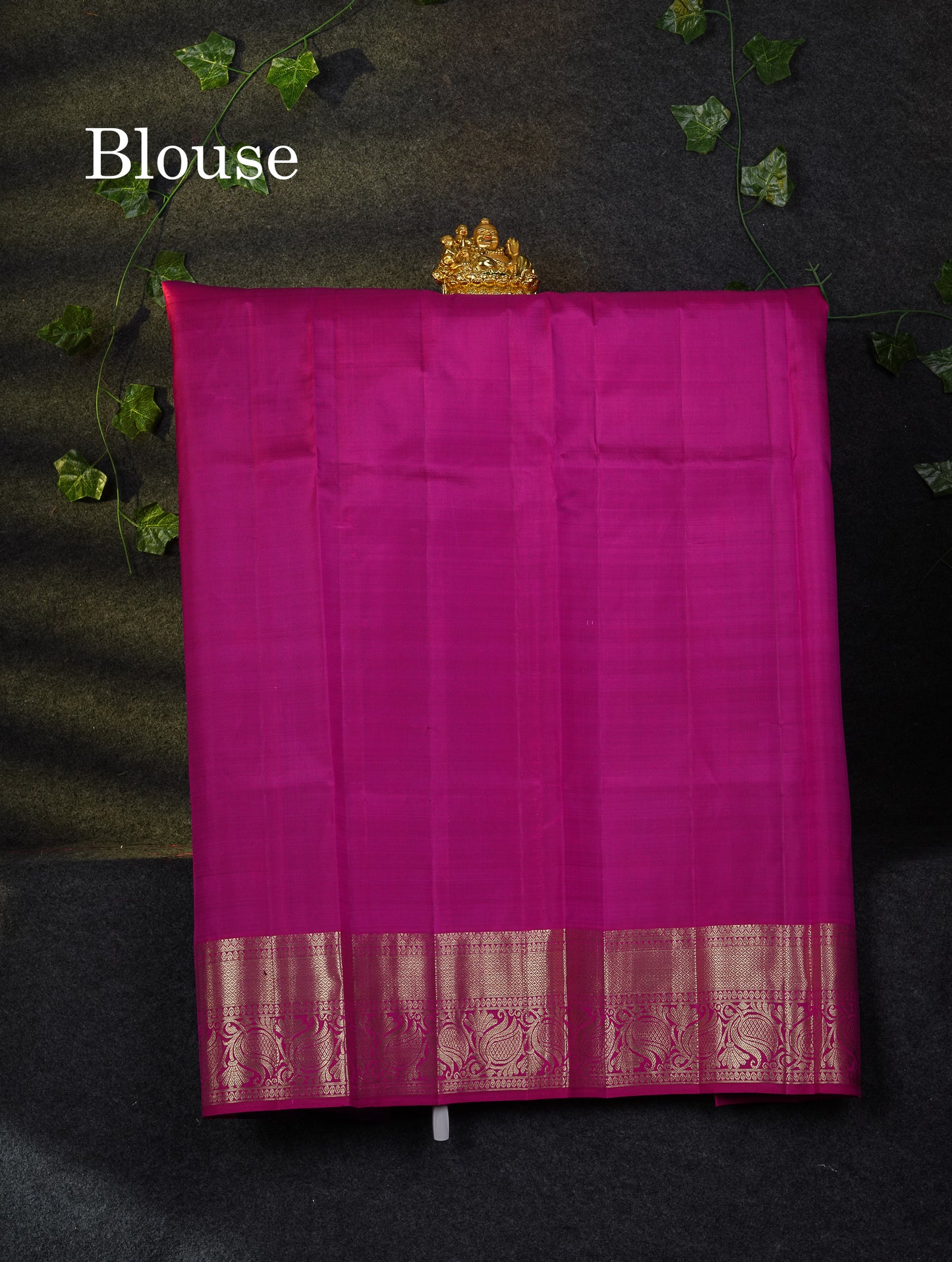 Beautiful Pure Silk Pattu Pavadai (Violet) With Contrast Pink Blouse 45"