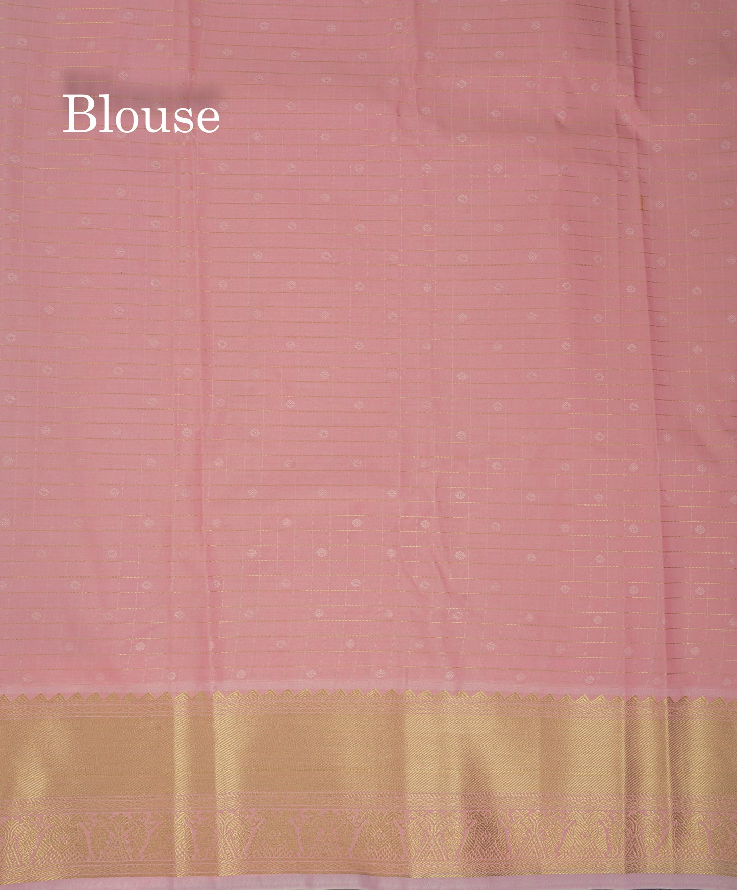 Beautiful Vadamalli Checks With Butta Semi Silk Saree With Contrast Baby Pink Traditional Border