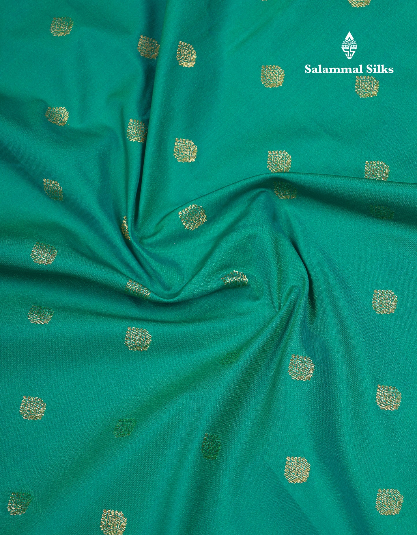 Beautiful Sapphire Green Semi Silk Saree With Contrast Pink Traditional Small Border