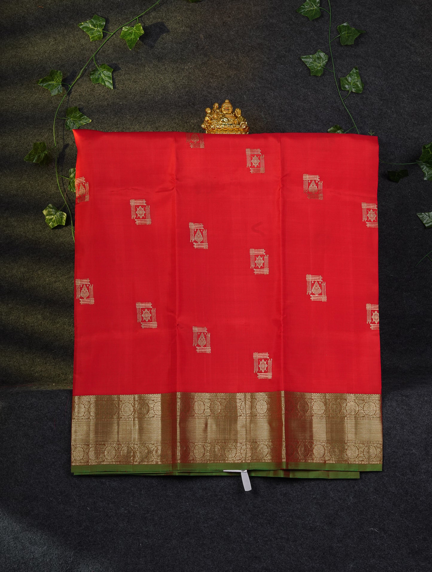 Beautiful Pure Silk Pattu Pavadai (Dual Tone Pinkish Peach) With Contrast Magenta Pink Blouse 45"
