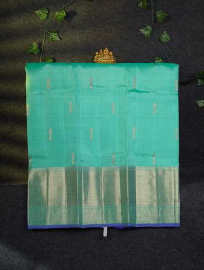 Beautiful Pure Silk Pattu Pavadai (Mehandi Green) With Contrast Light Pink Blouse 45"