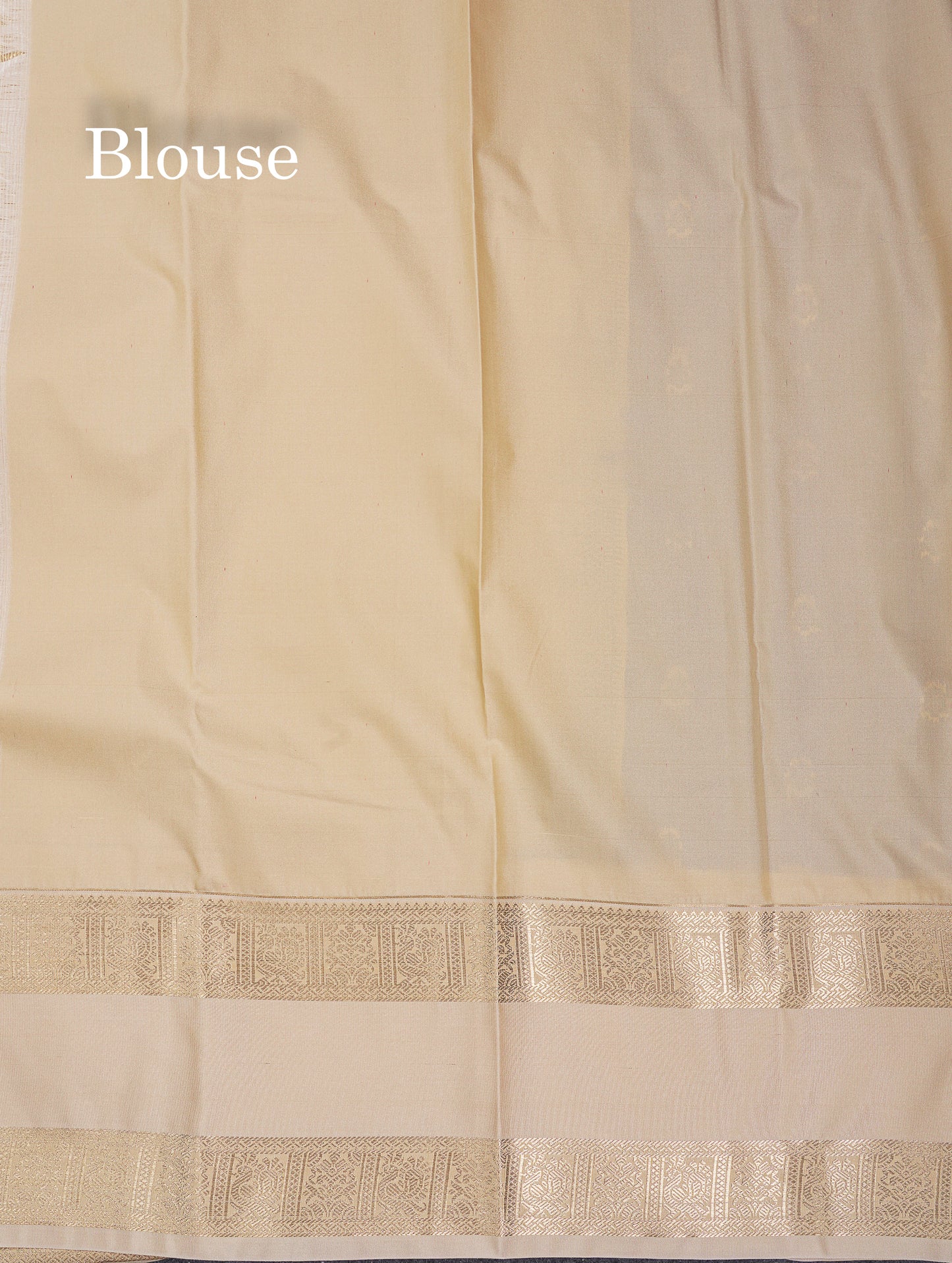Beautiful Royal Blue Semi Silk Saree With Contrast Cream Sandal Traditional Rettapet Border