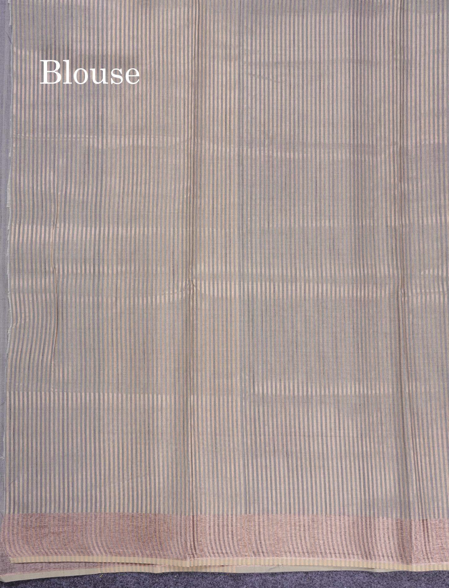 Elaichi Green Printed Cotton Mix Saree With Small Tissue Border