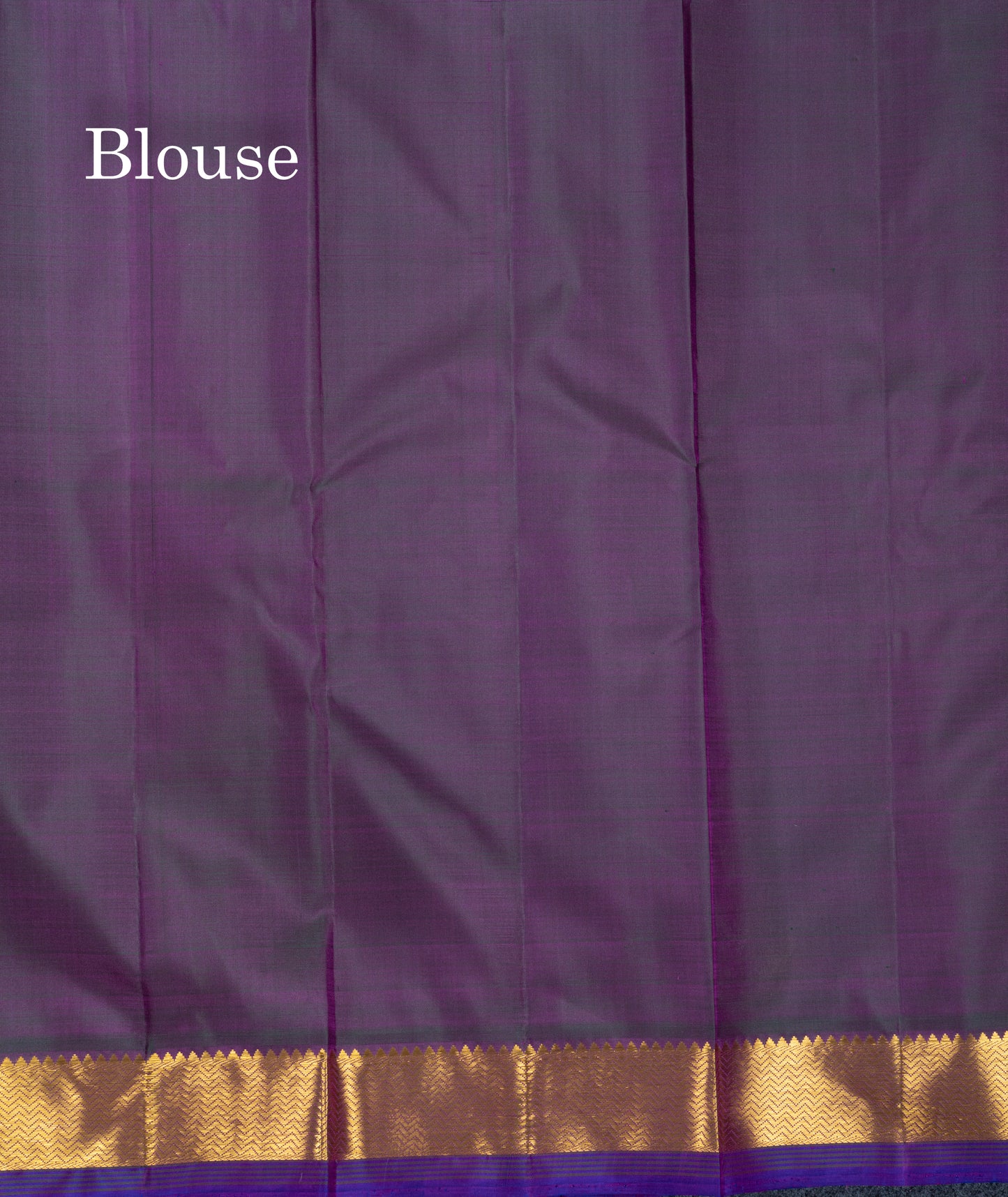 Mustard Yellow Pure Kanjivaram Silk Saree With Contrast Dark Purple Small Traditional Border