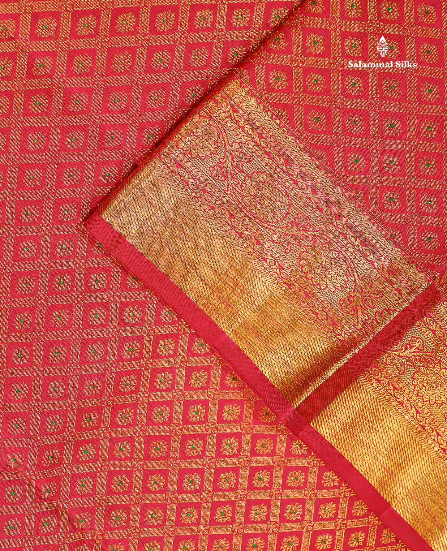 Bridal Pure Kanjivaram Silk Saree - Redish Pink Menakari Work Along With Traditional Border