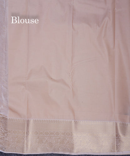 Beautiful Bottle Green Vaira Oosi Semi Silk Saree With Contrast Cream Traditional Border