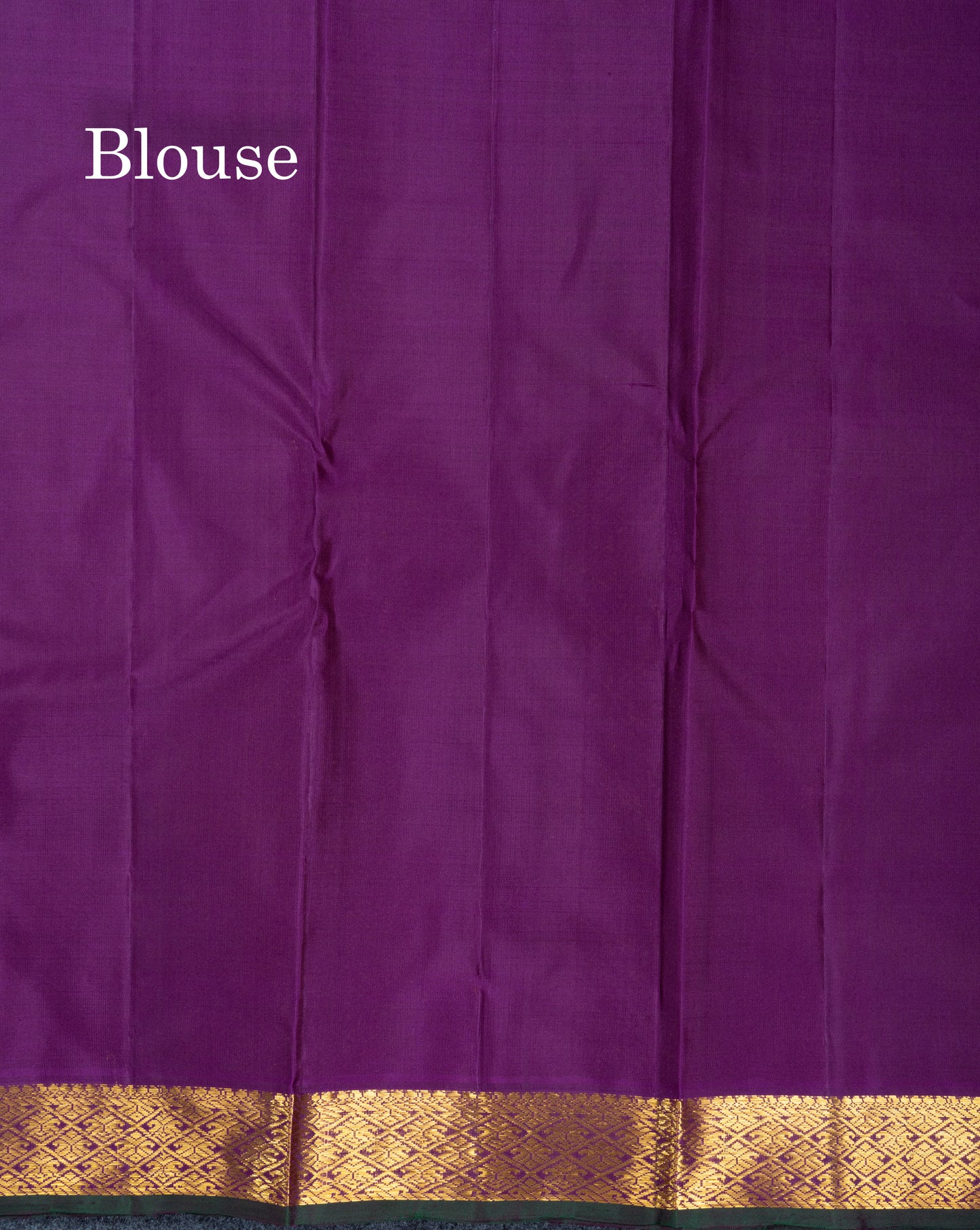 Rust Orange Pure Kanjivaram Silk Saree With Contrast Dark Bottle Green Blouse