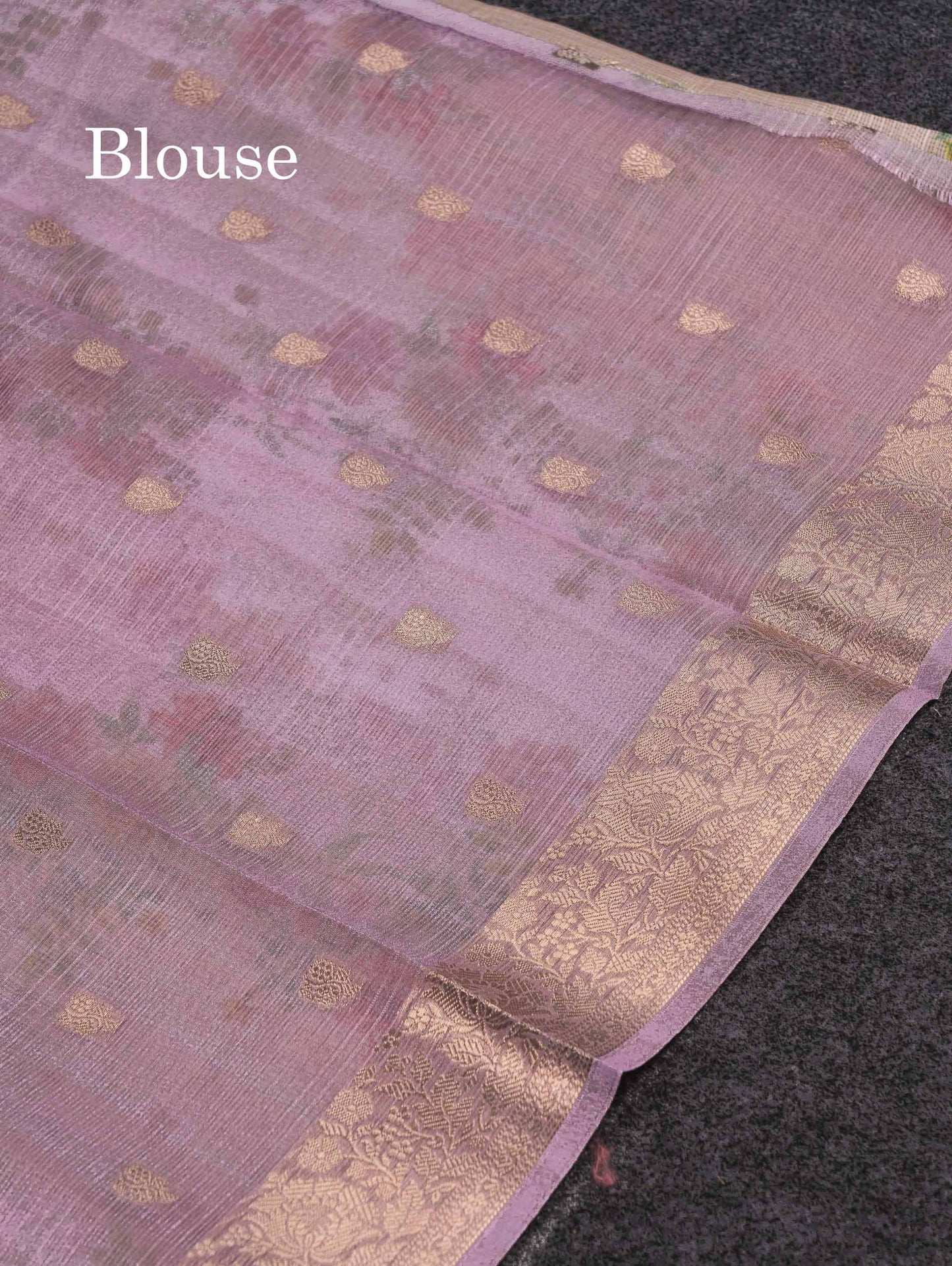 Beautiful Multicolour Floral Design Kota Cotton Mix Fancy Saree With Contrast Bottle Green Blouse