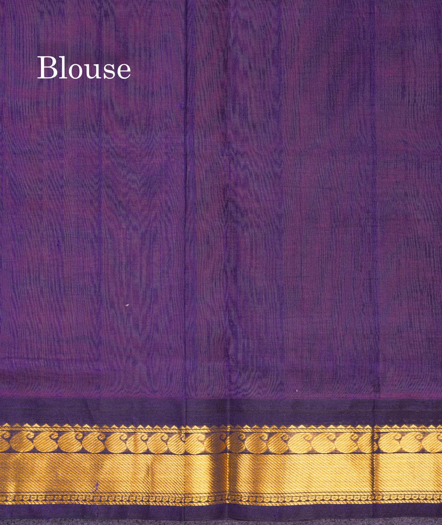 Baby Pink Pure Silk Cotton Saree With Contrast Navy Blue Traditional Border