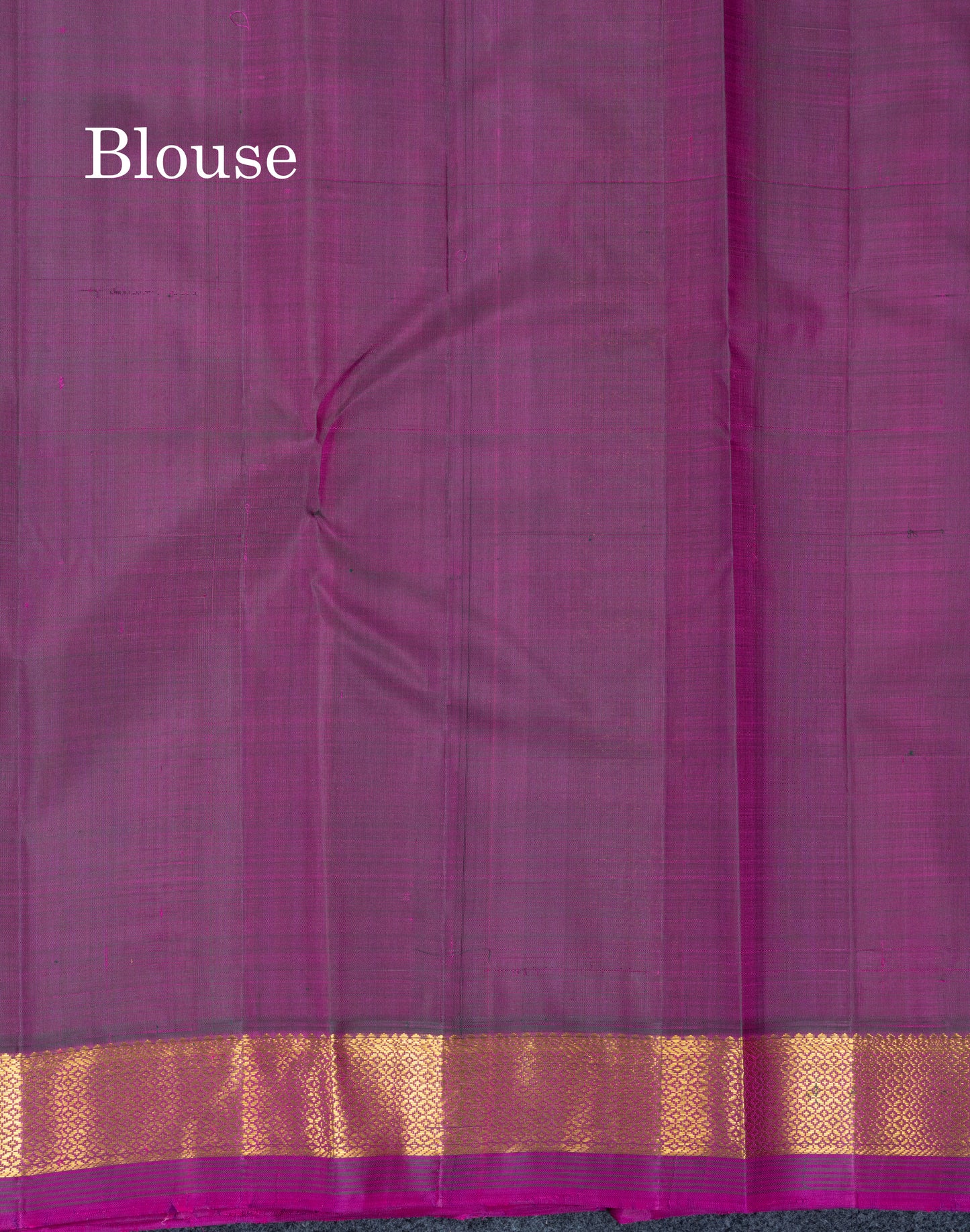 Dual Tone Pink Pure Kanjivaram Silk Saree With Contrast Magenta Traditional Small Border