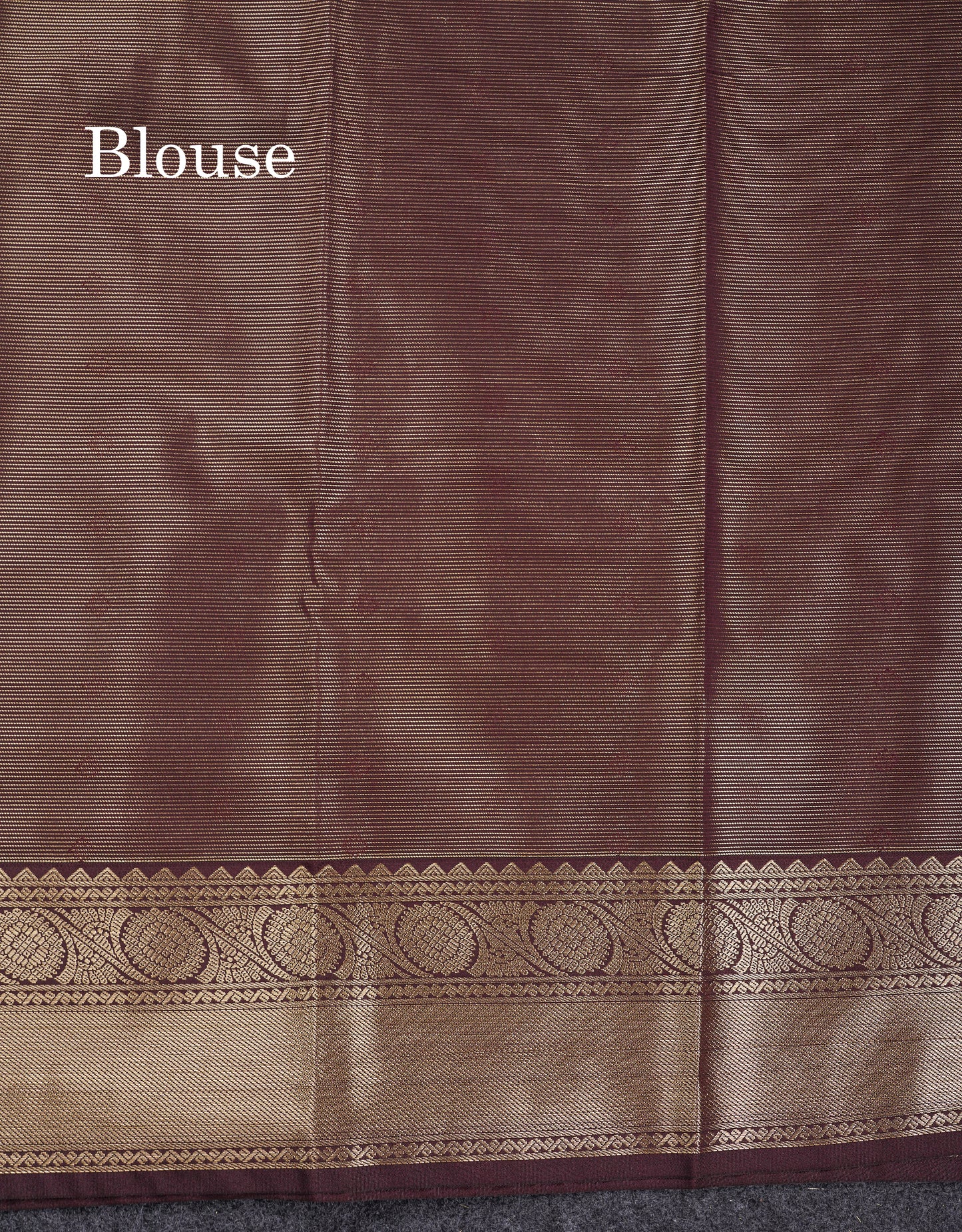 Beautiful Pink Vaira Oosi With Butta Semi Silk Saree With Contrast Dark Brown Traditional Border