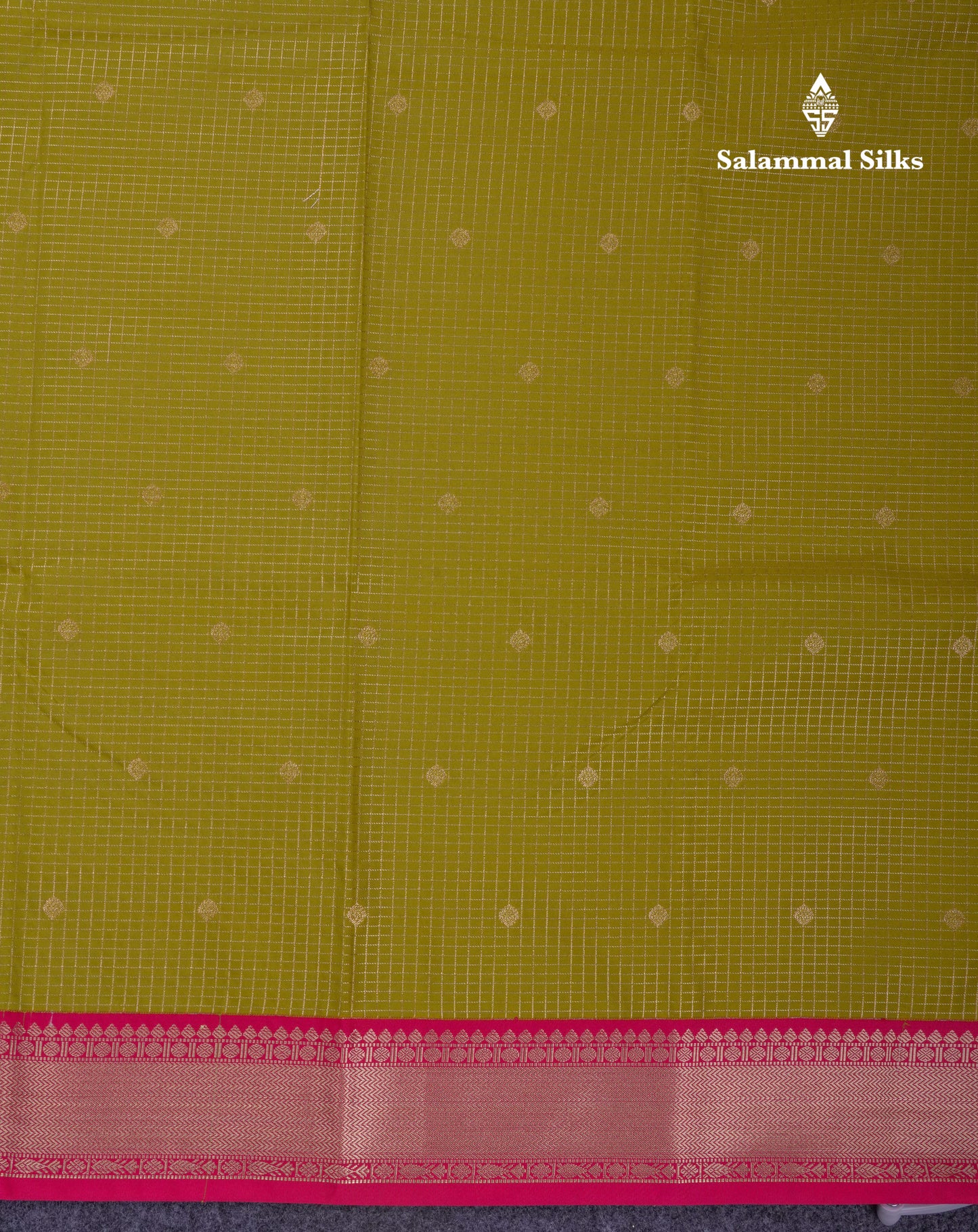 Beautiful Dark Purple Small Checks Semi Silk Saree With Contrast Pink Traditional Medium Border