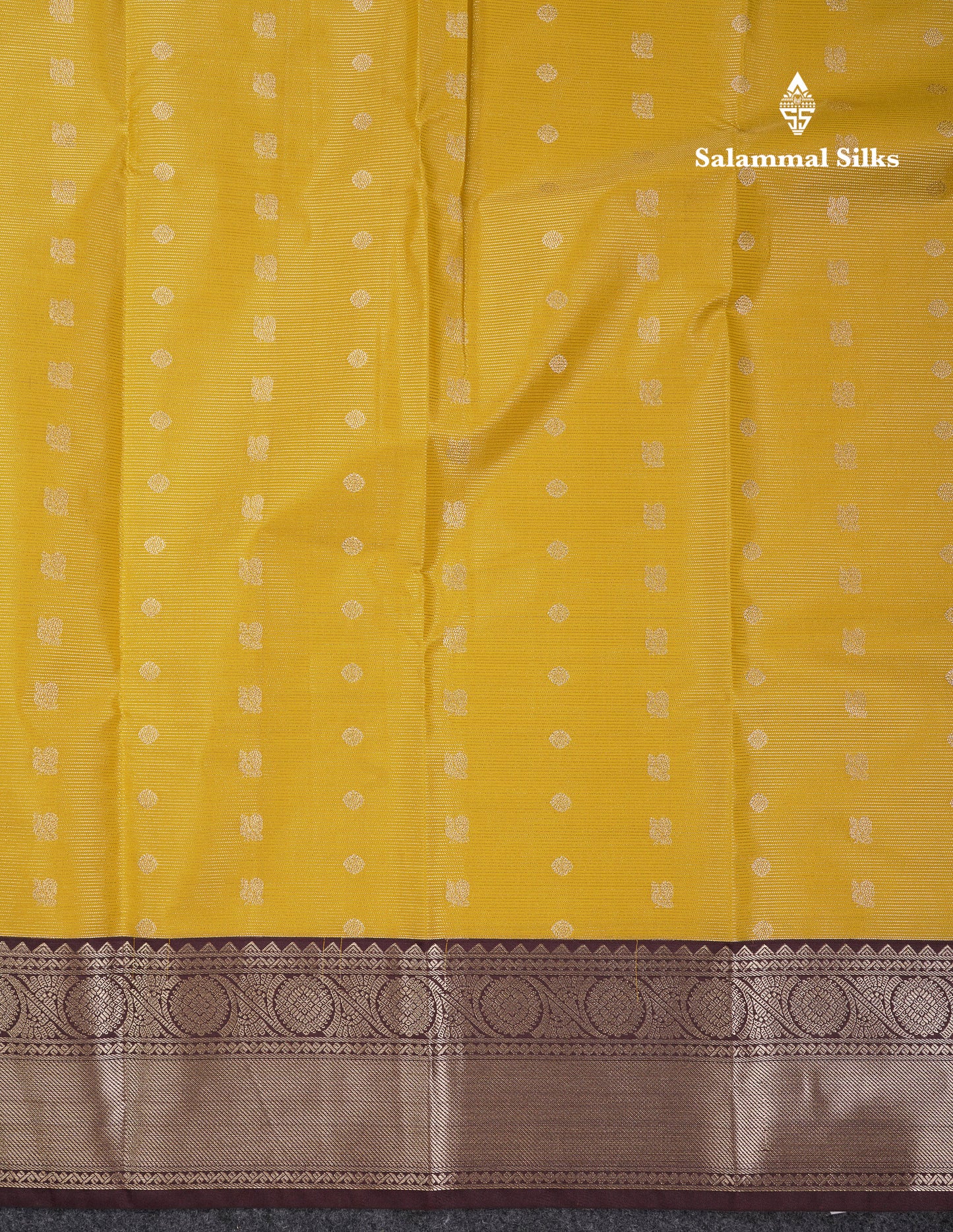 Beautiful Pink Vaira Oosi With Butta Semi Silk Saree With Contrast Dark Brown Traditional Border