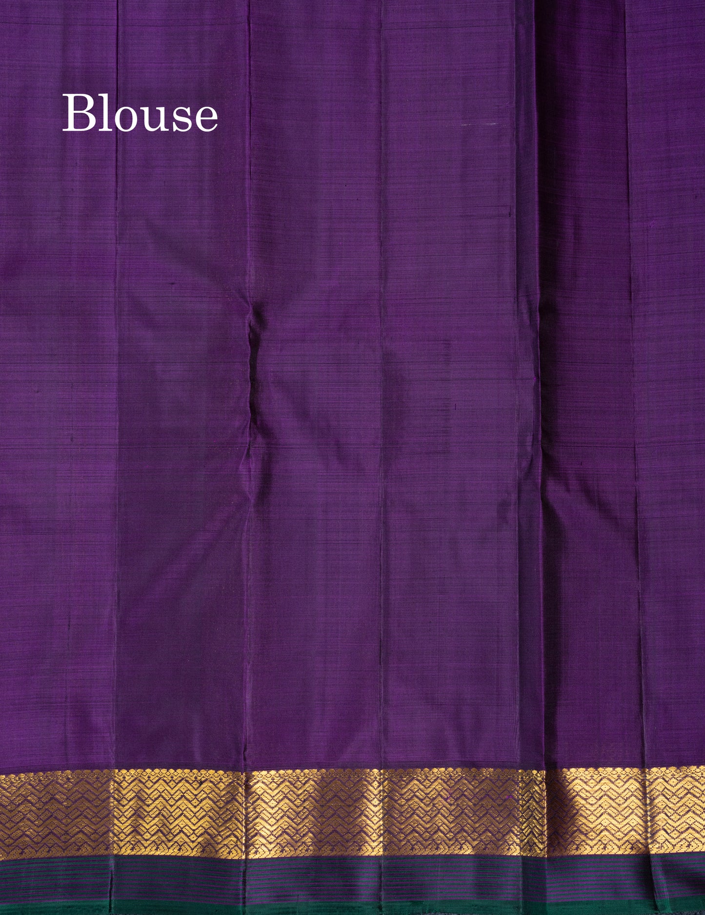 Olive Mustard Yellow Pure Kanjivaram Silk Saree With Contrast Dark Purple Traditional Border