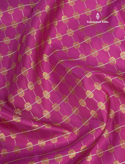 Vadamalli Bridal Pure Kanjivaram Silk Saree With Rettapet Border