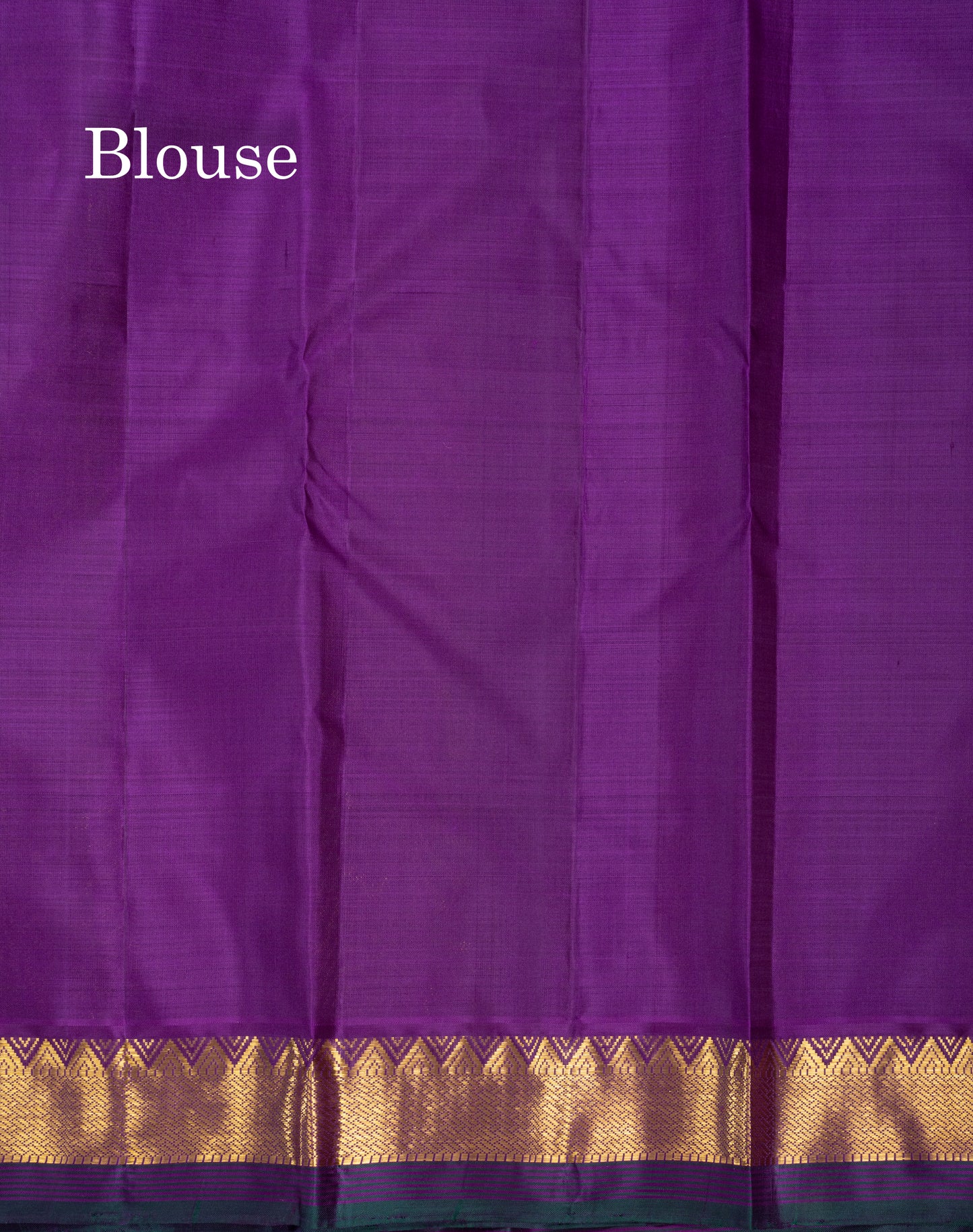 Brown Pure Kanjivaram Silk Saree With Contrast Dark Purple Traditional Small Border