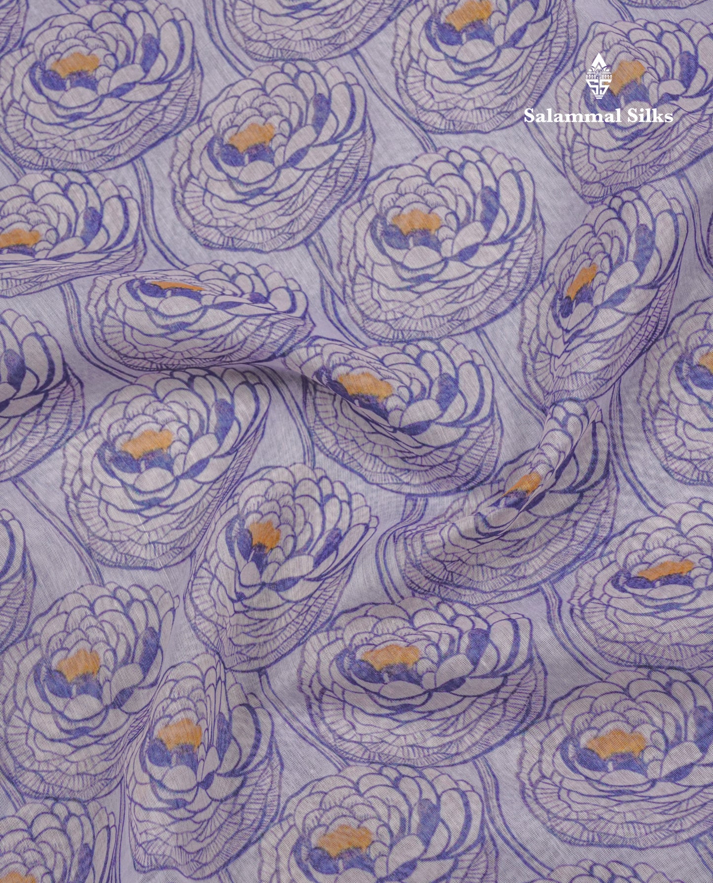 Baby Pink Colour Chanderi Mixed Cotton Saree With Contrast Violet Border
