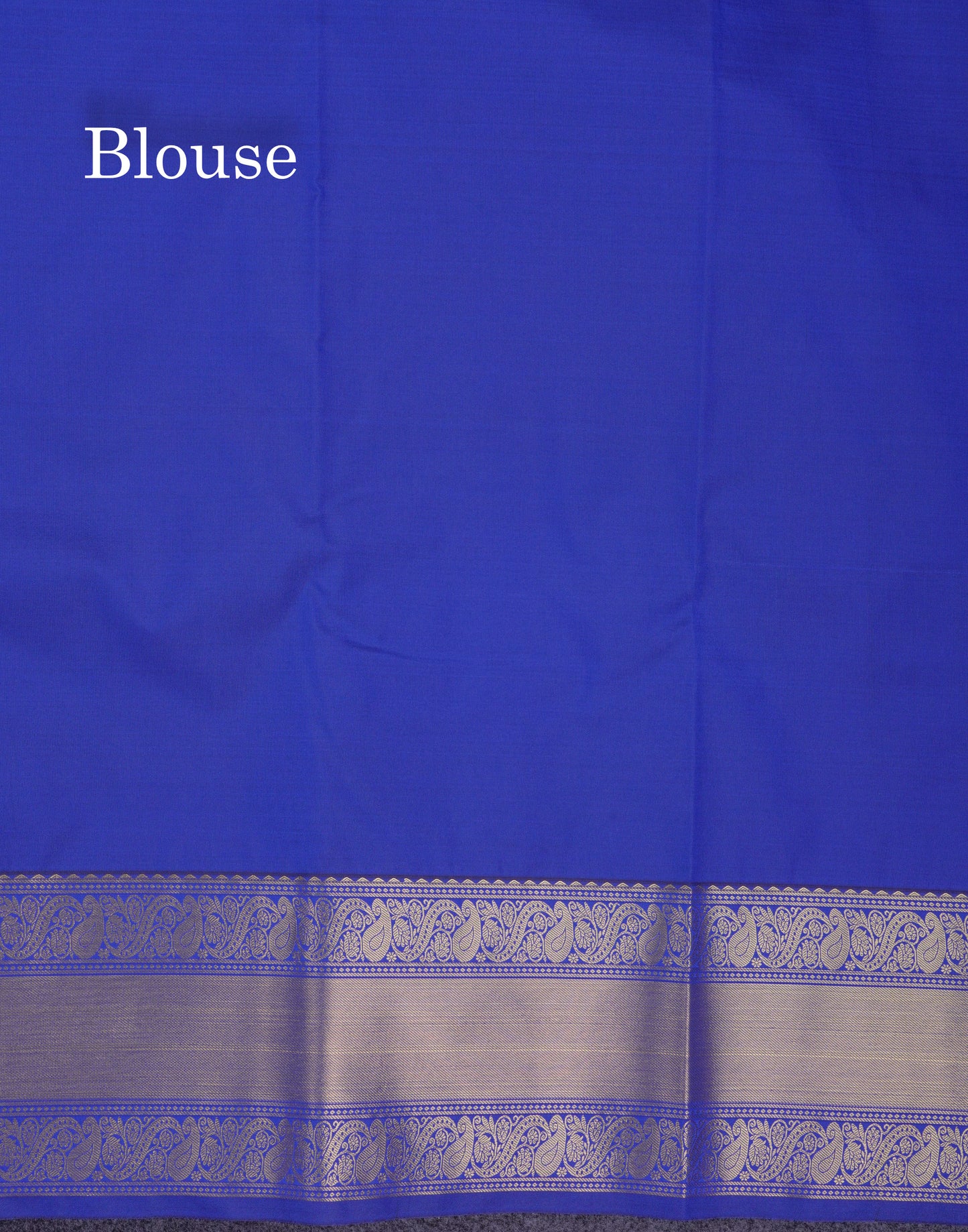 Beautiful Royal Blue Semi Silk Saree With Traditional Border