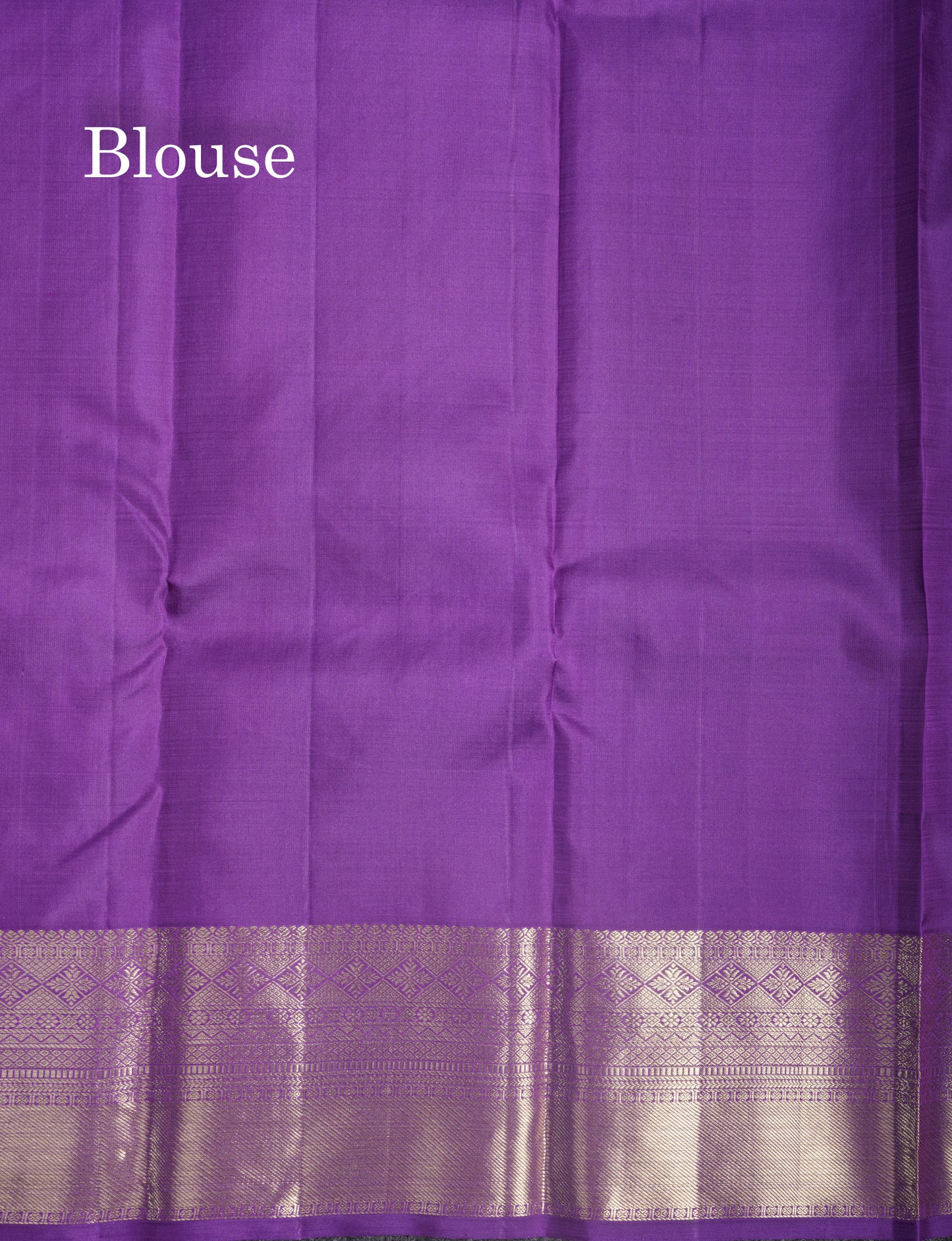 Sky Blue Pure Kanjivaram Silk Saree With Contrast Purple Blouse