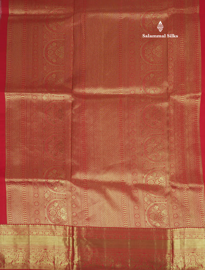 Beautiful Meenakari work White Bridal Pure Kanjivaram Silk Saree With Contrast Chilly Red Border
