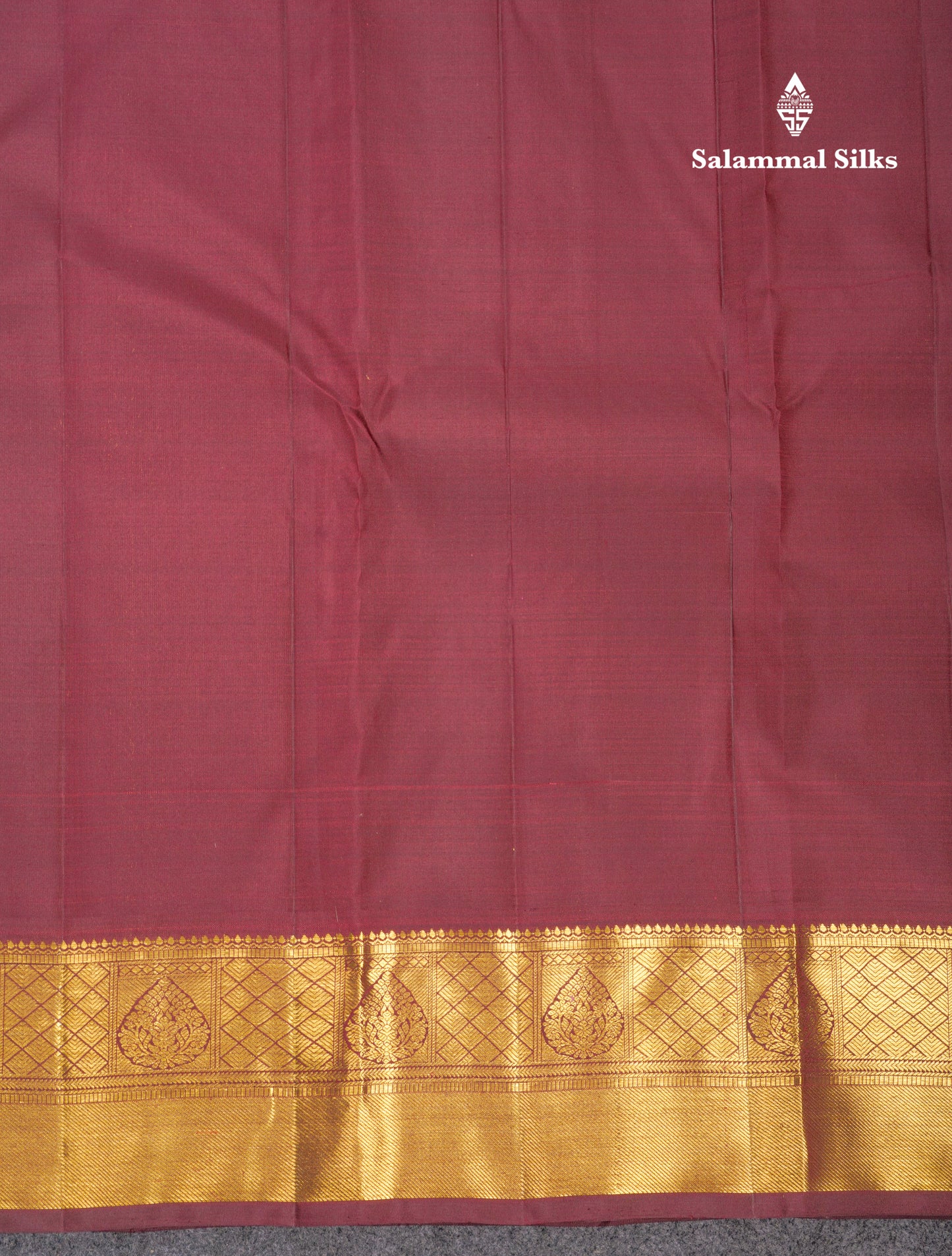 Rust Orange Pure Kanjivaram Silk Saree With Contrast Brown Traditional Border