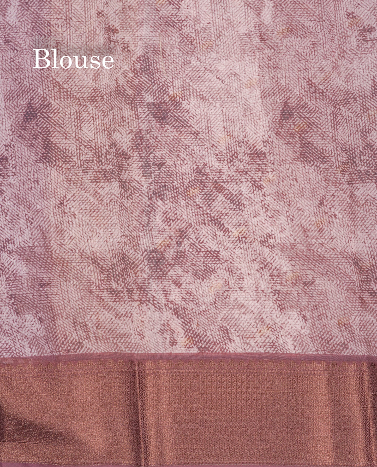 Baby Pink Colour Chanderi Mixed Cotton Saree With Contrast Violet Border