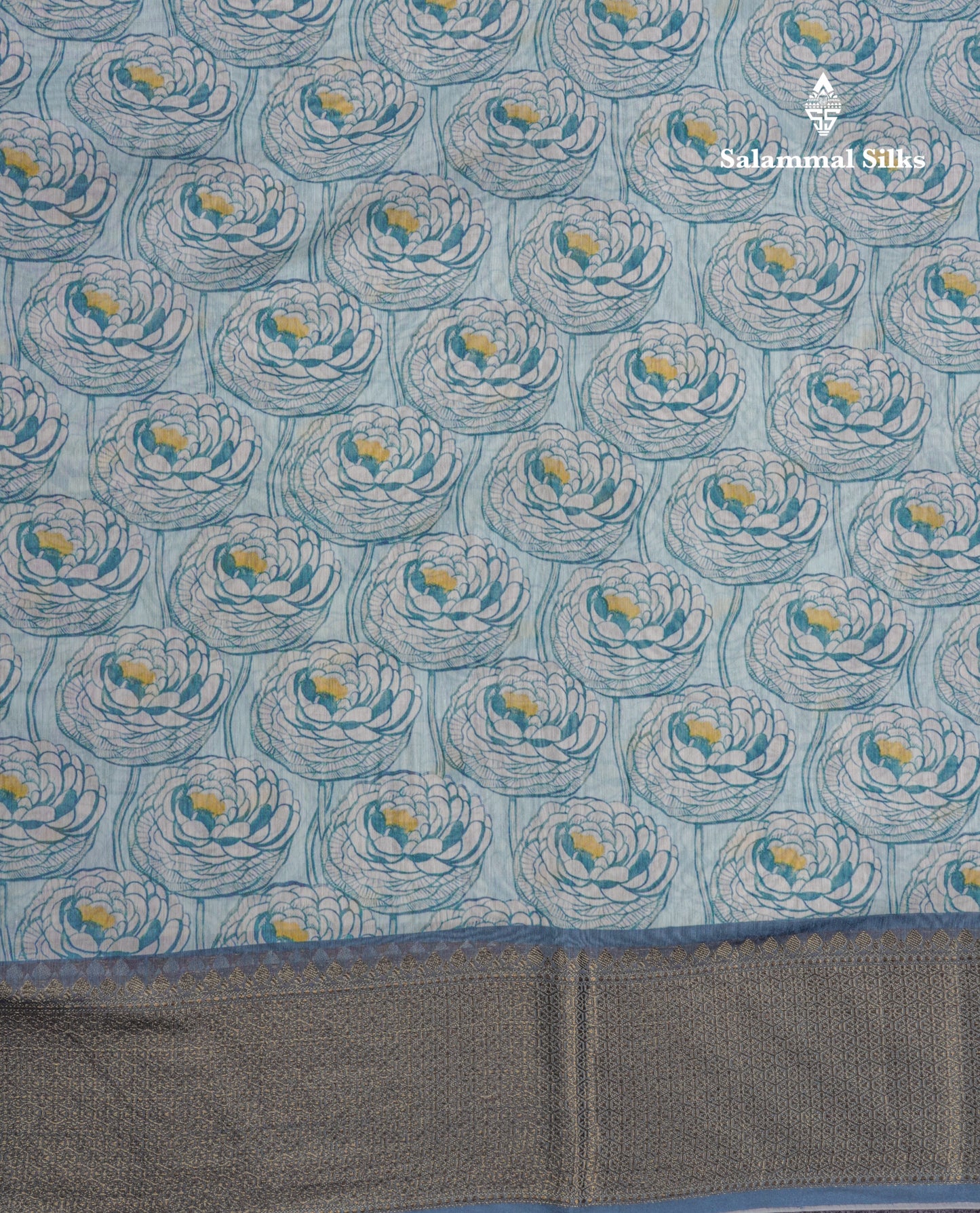 Baby Pink Colour Chanderi Mixed Cotton Saree With Contrast Violet Border