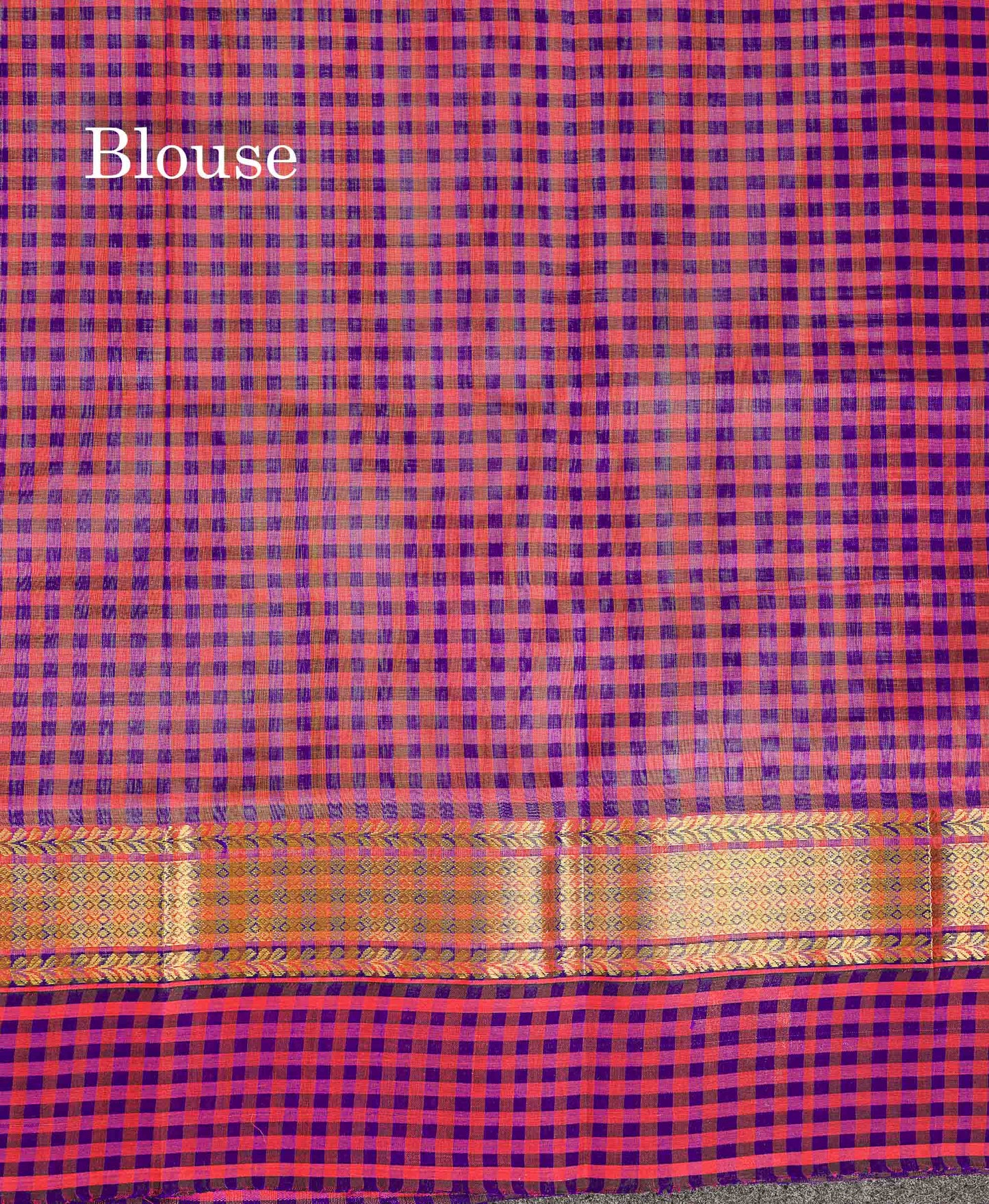 Pure Silk Cotton Saree - Pista Green Plain Along With Contrast Paalum Pazham Tiny Checks Border