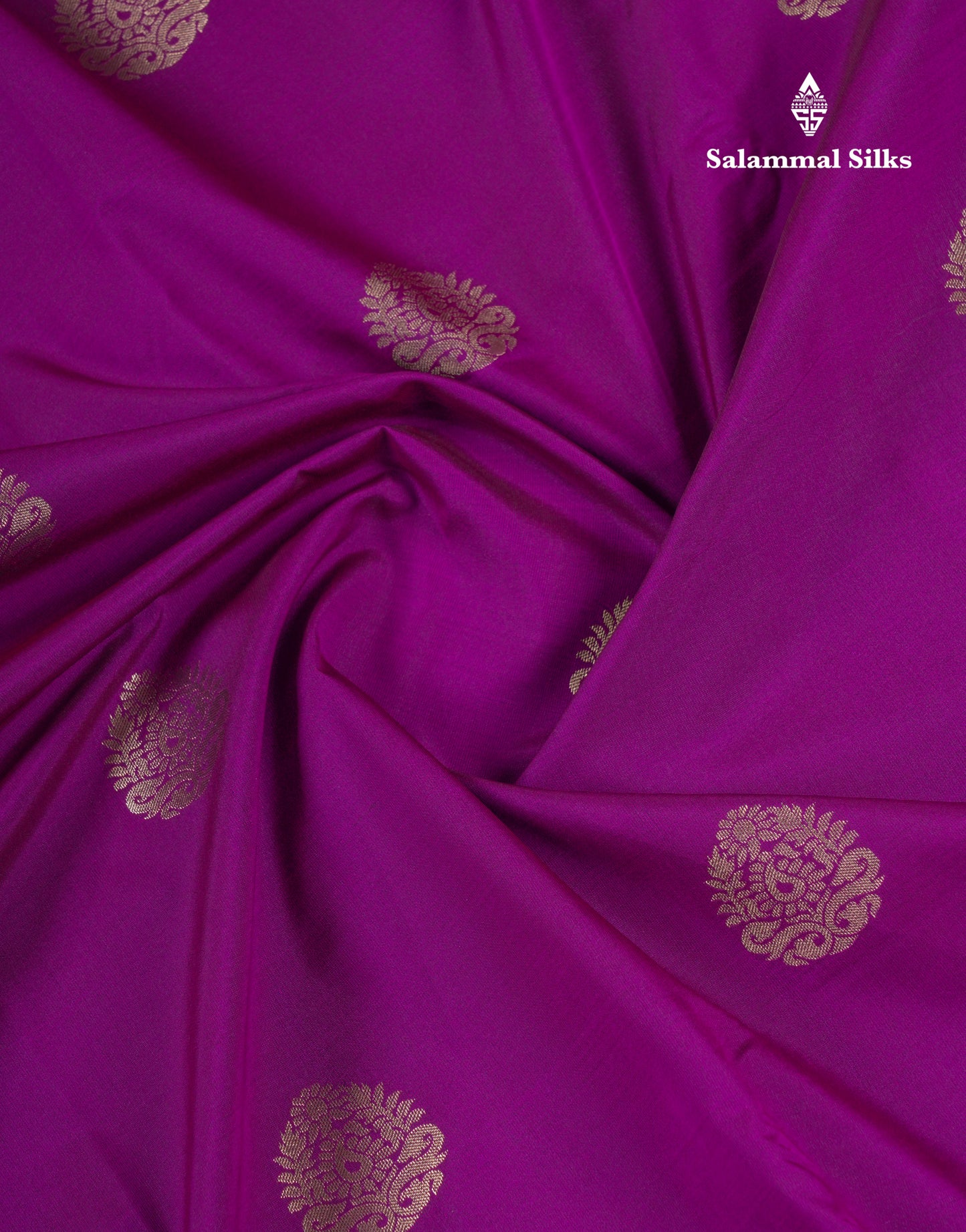 Beautiful Dark Purple Semi Silk Saree With Contrast Reddish Pink Blouse