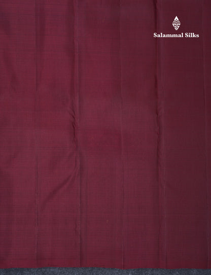 Orange Fancy Pure Kanjivaram Silk Saree With Contrast Brown Blouse