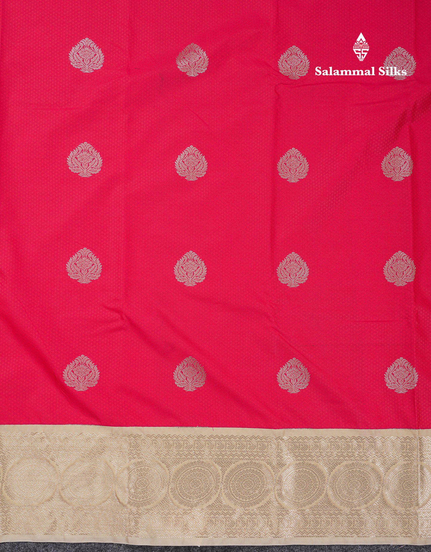 Beautiful Manthulir Yellow Semi Silk Saree With Contrast Cream Sandal Traditional Border