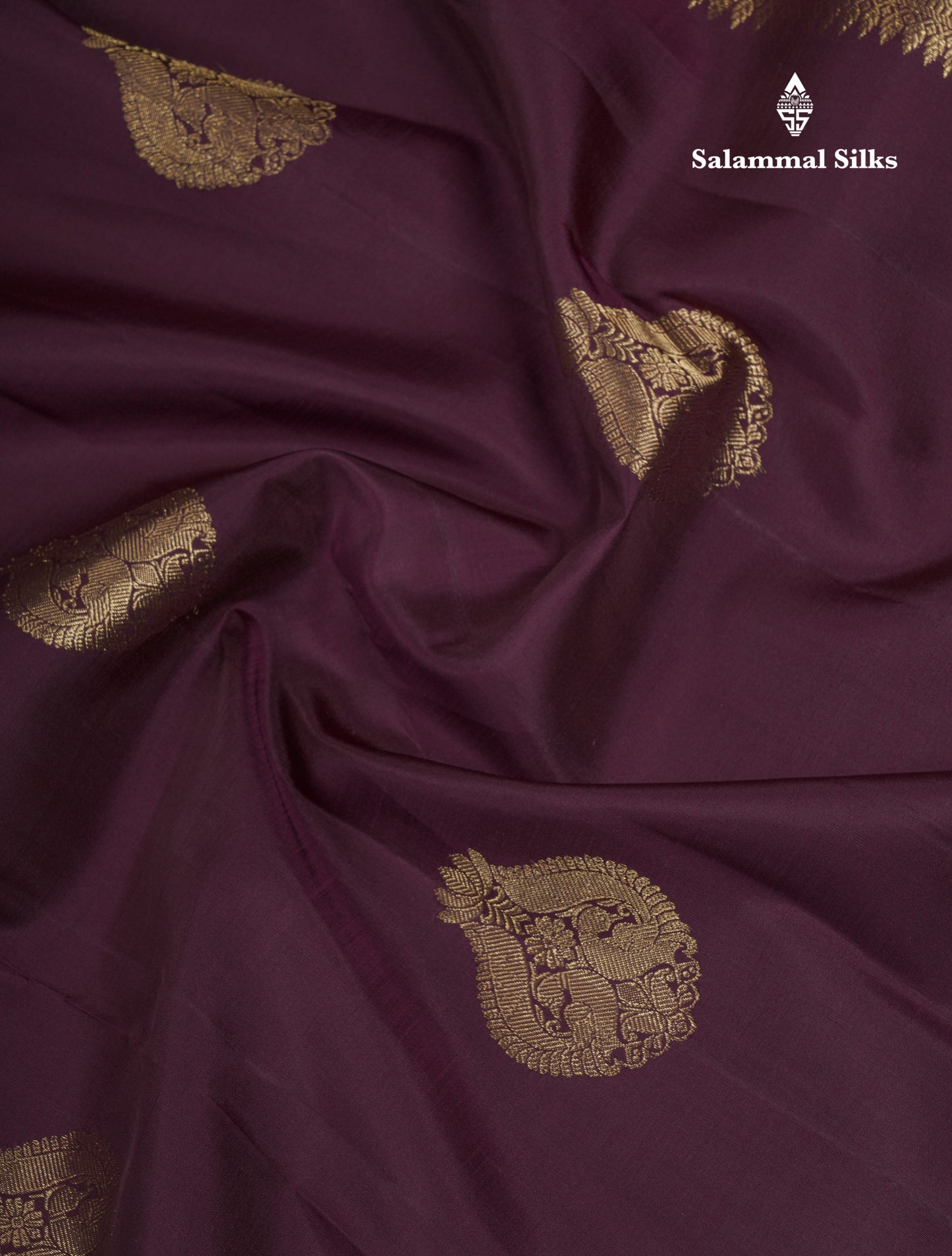 Dark Brown Pure Kanjivaram Silk Saree With Traditional Evening Morning Border