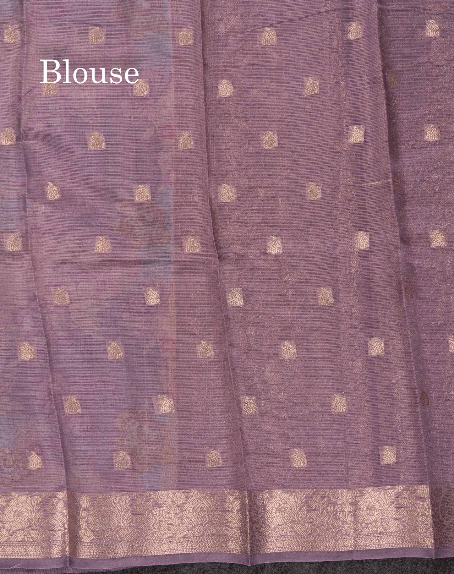 Beautiful Multicolour Kota Cotton Mix Fancy Saree With Contrast Pastel Violet Butta Blouse