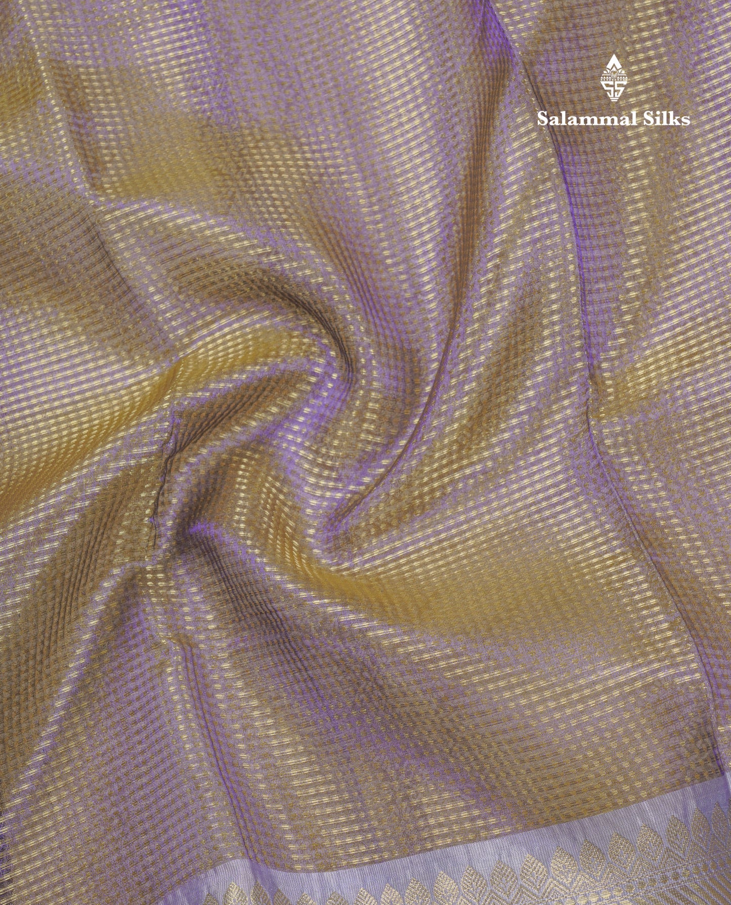 Golden Violet Nayanthara Inspired Beautiful Super Premium Fancy Saree