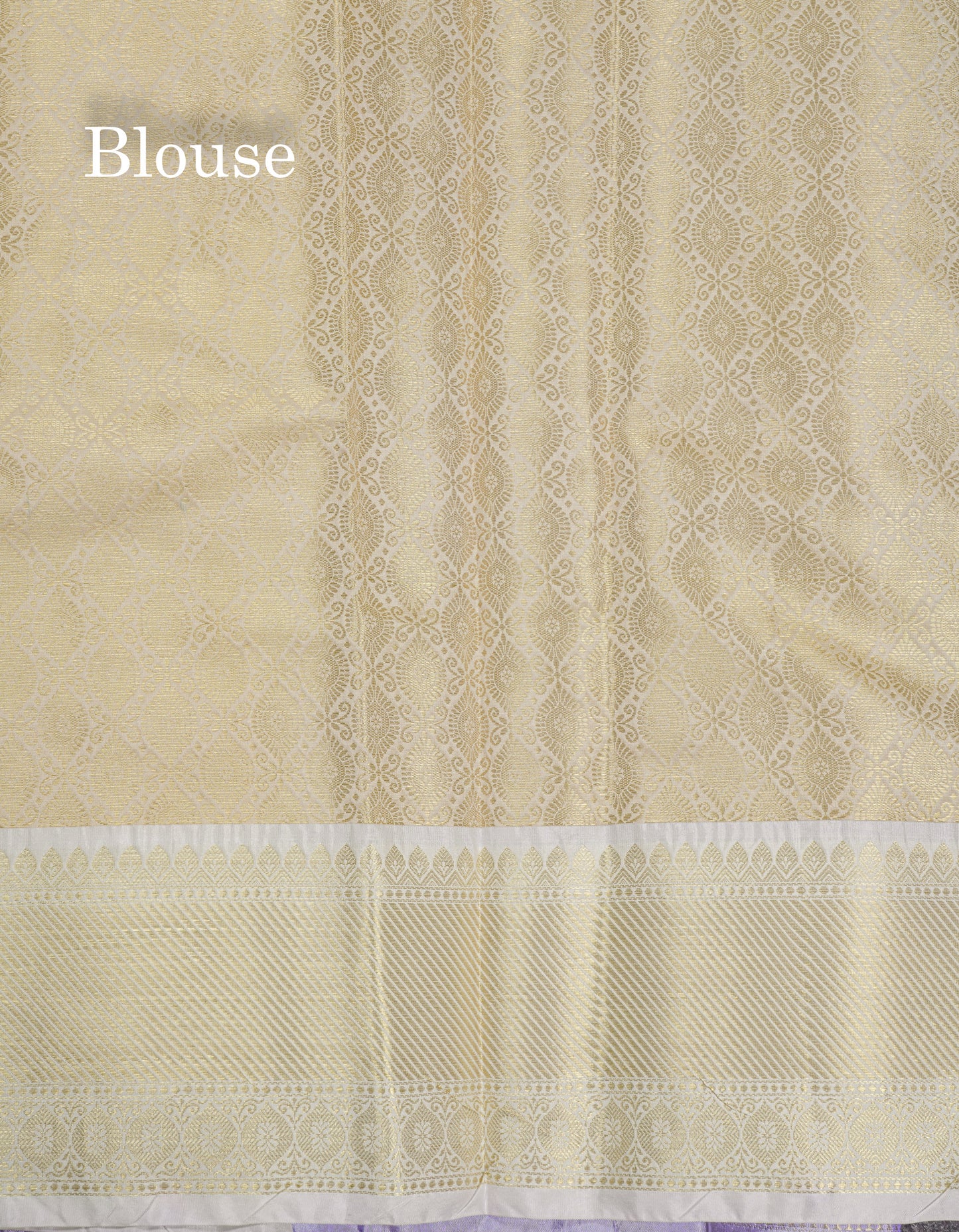 Golden Violet Nayanthara Inspired Beautiful Super Premium Fancy Saree
