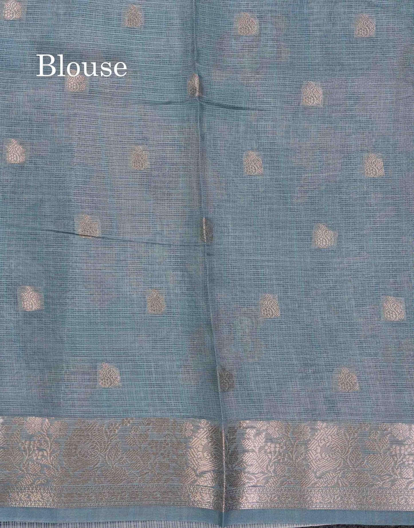 Beautiful Multicolour Kota Cotton Mix Fancy Saree With Contrast Pastel Violet Butta Blouse