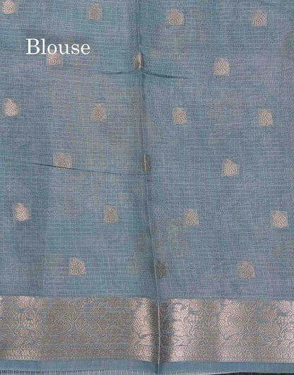 Beautiful Multicolour Kota Cotton Mix Fancy Saree With Contrast Pastel Violet Butta Blouse