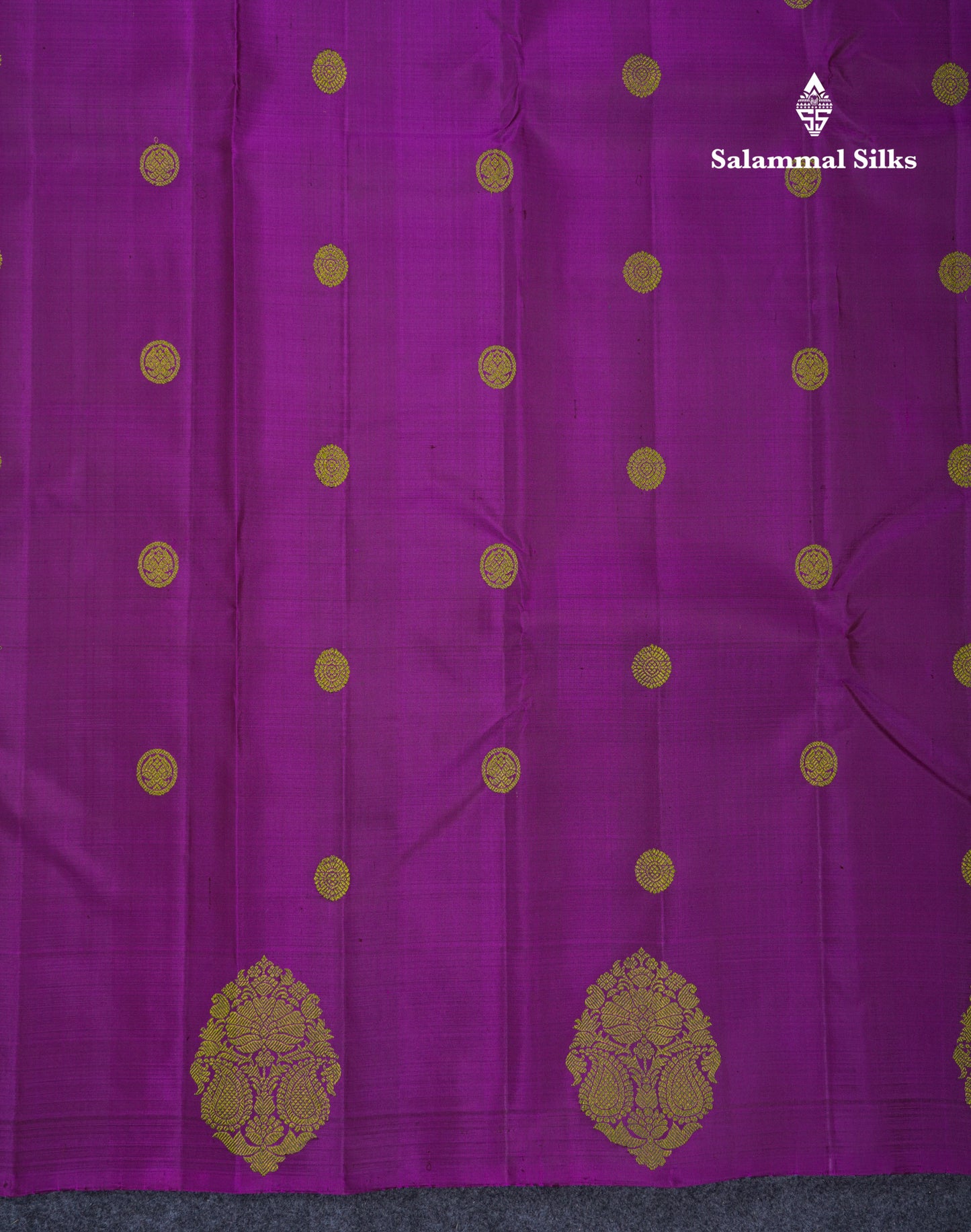 Beautiful Dark Purple Fancy Pure Kanjivaram Silk Saree With Plain Blouse