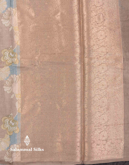 Beautiful Multicolour Kota Cotton Mix Fancy Saree With Contrast Pastel Violet Butta Blouse