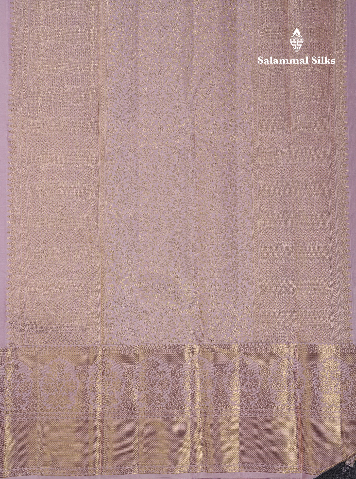 Beautiful Light Chocolate Bridal 2G Pure Kanjivaram Silk Saree With Contrast Light Pink Traditional Evening Morning Border